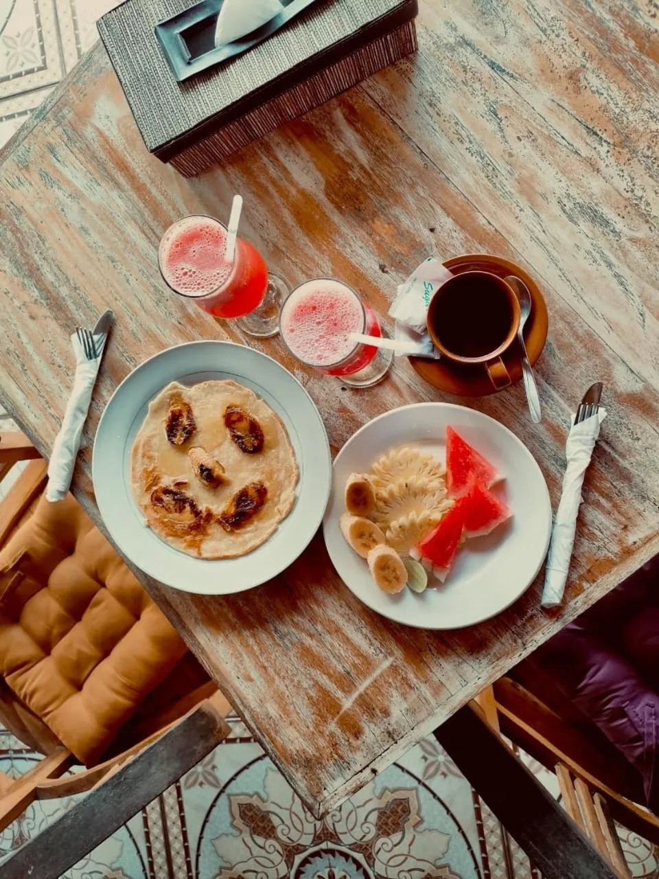 Breakfast in Blue Sky Villa Ceningan
