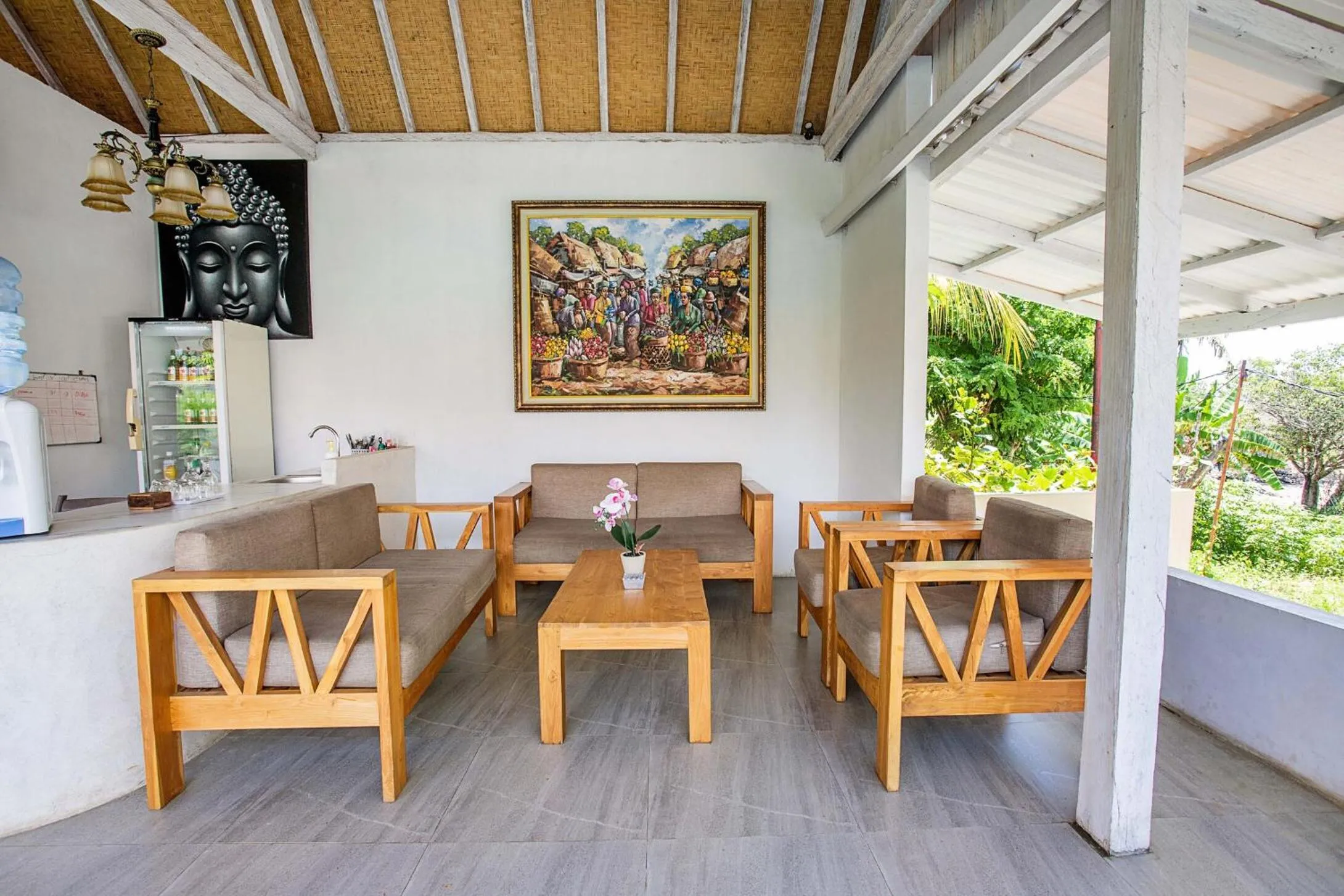 Lobby or reception in Blue Sky Villa Ceningan