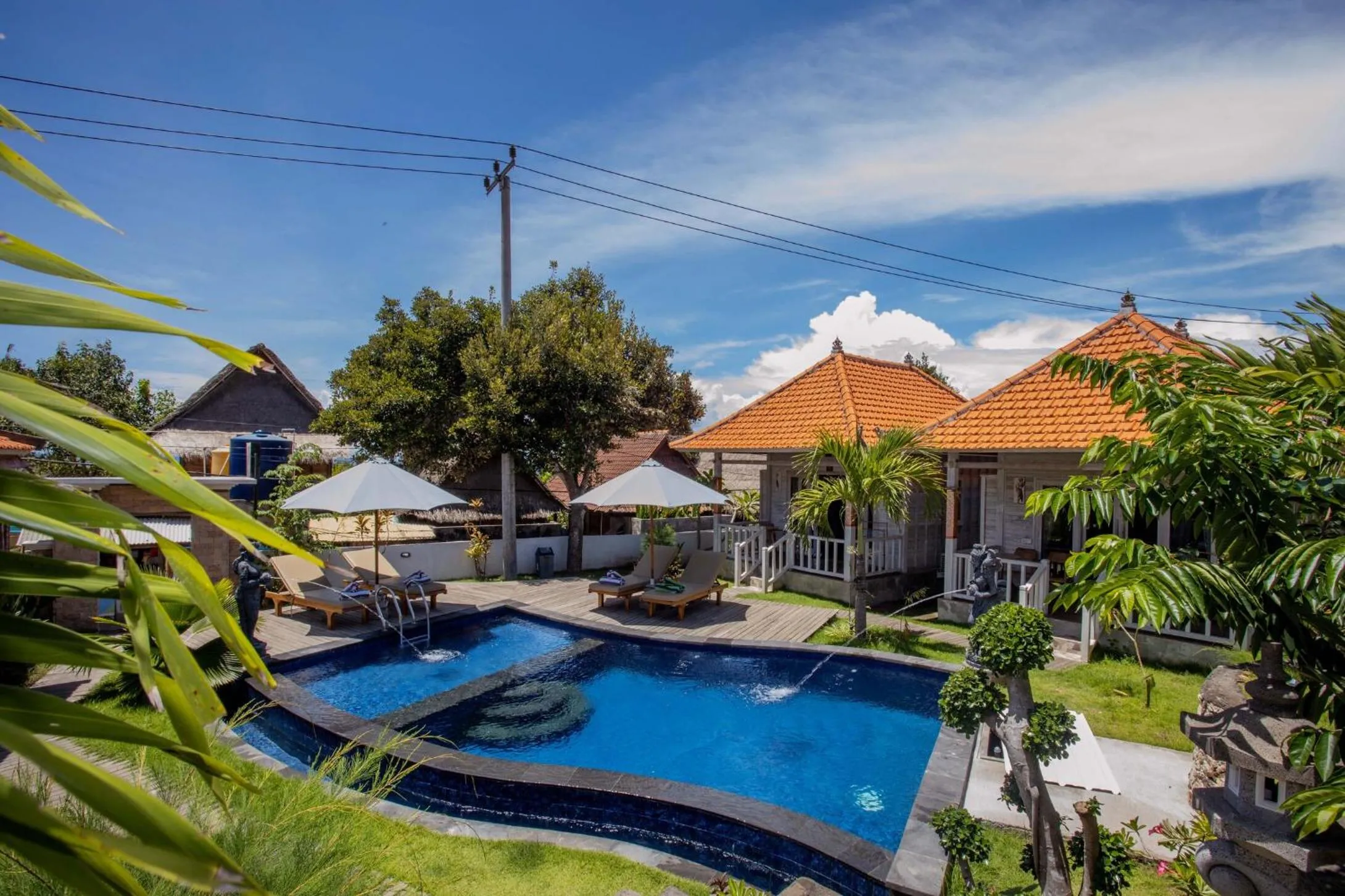 Property building in Blue Sky Villa Ceningan