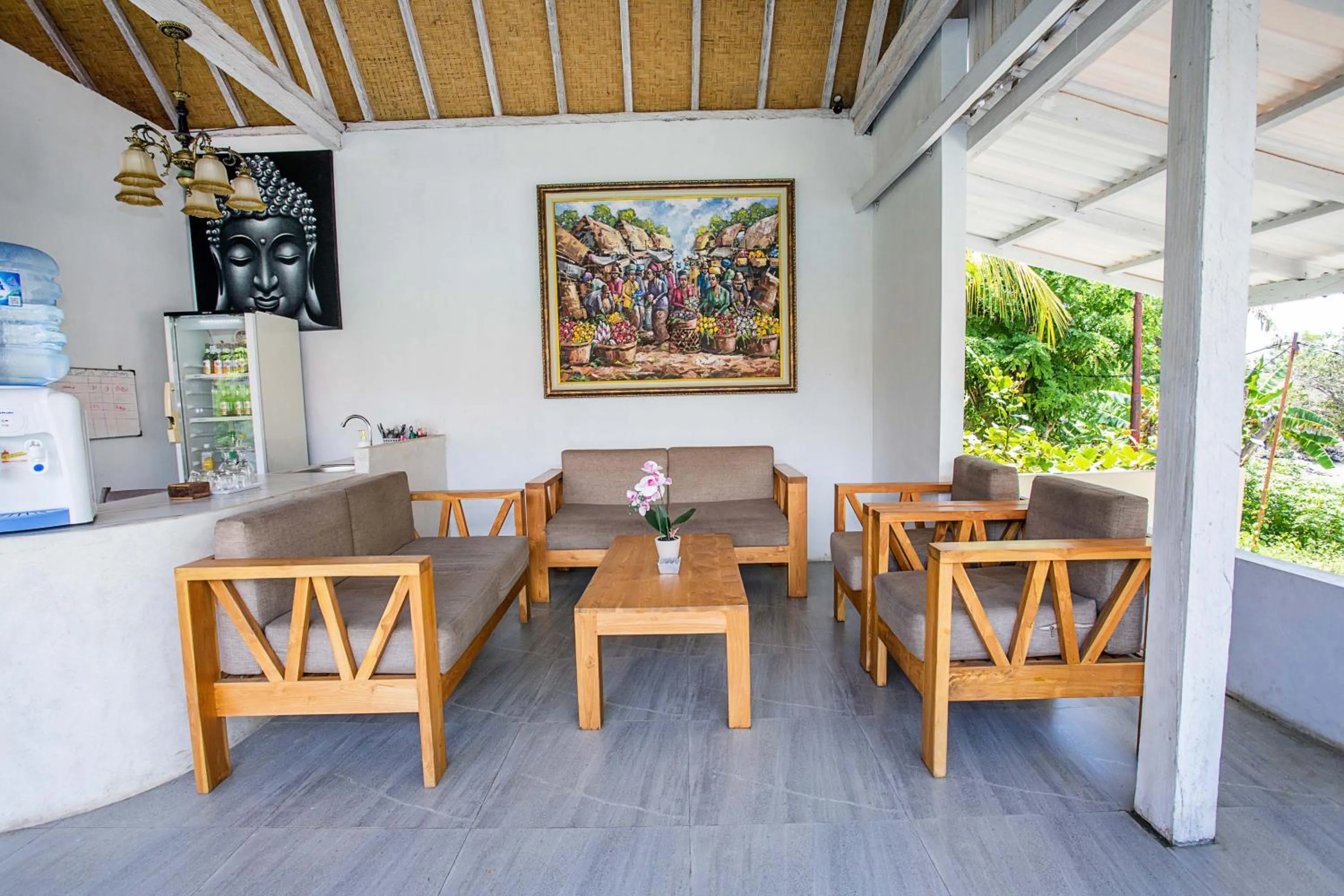 Lobby or reception in Blue Sky Villa Ceningan