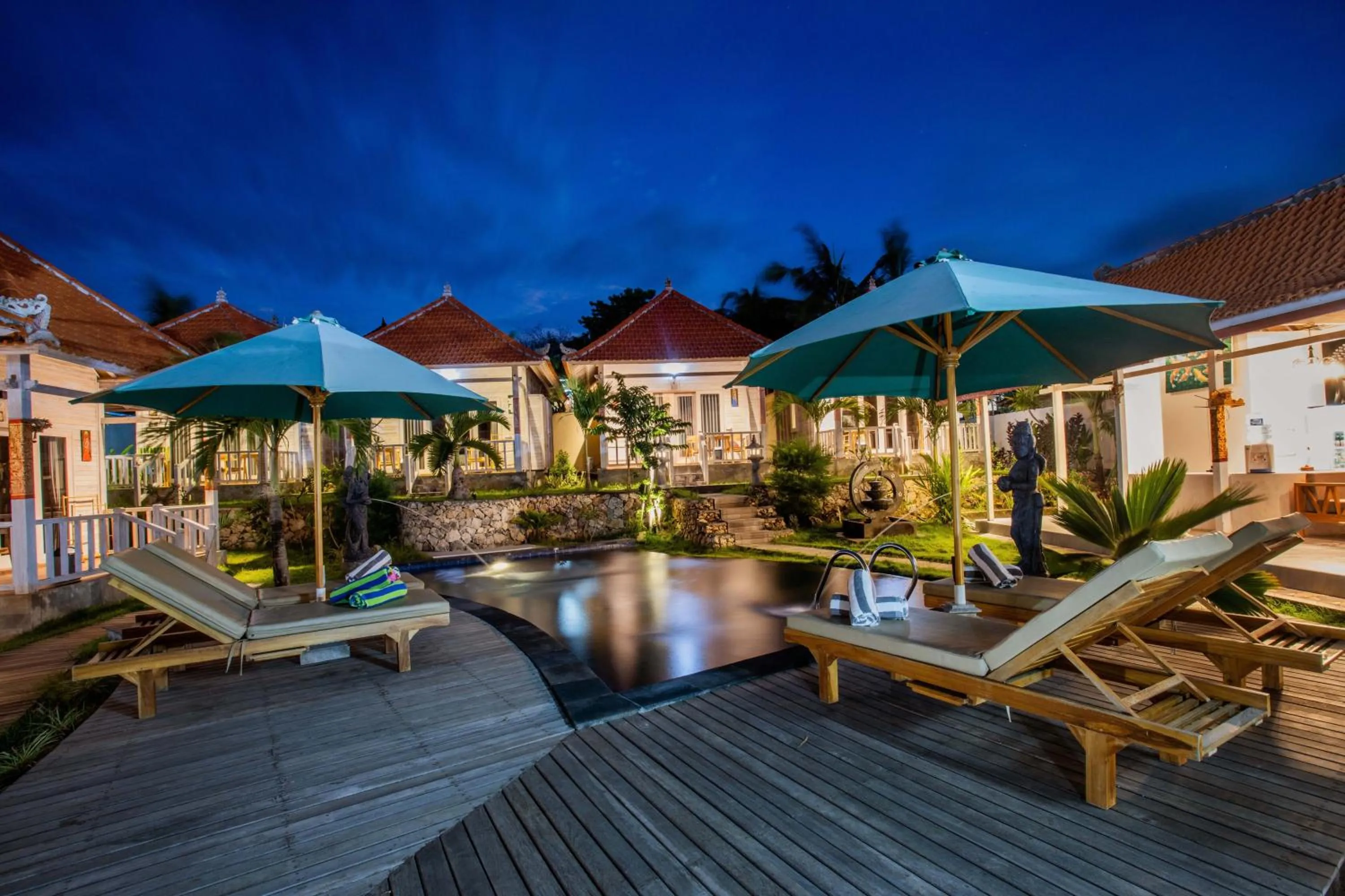 Property building in Blue Sky Villa Ceningan