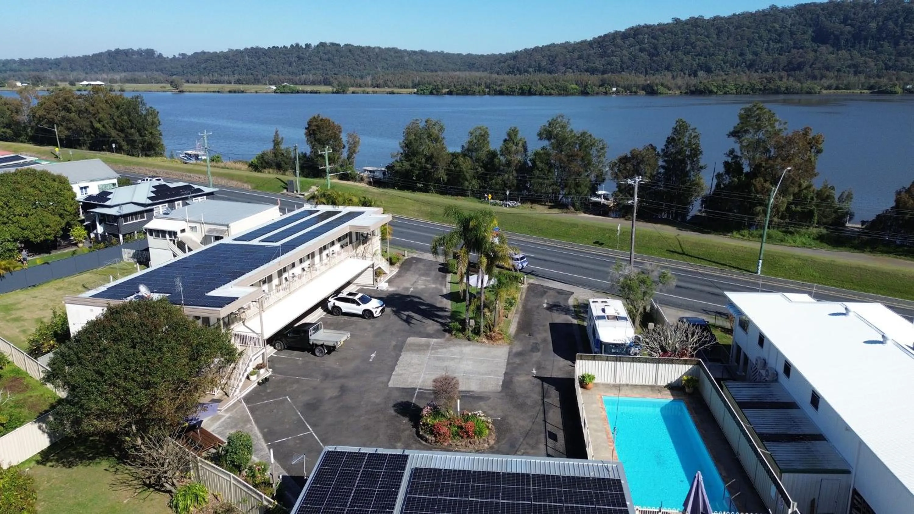 Bird's eye view in Waterview Motel Maclean