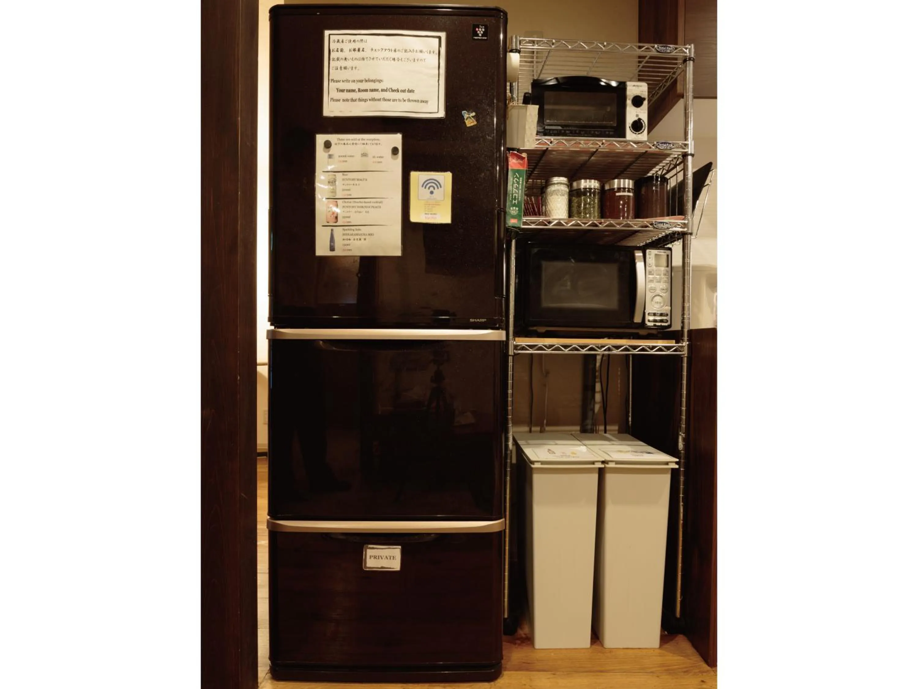 kitchen in Gion Ryokan Q-beh