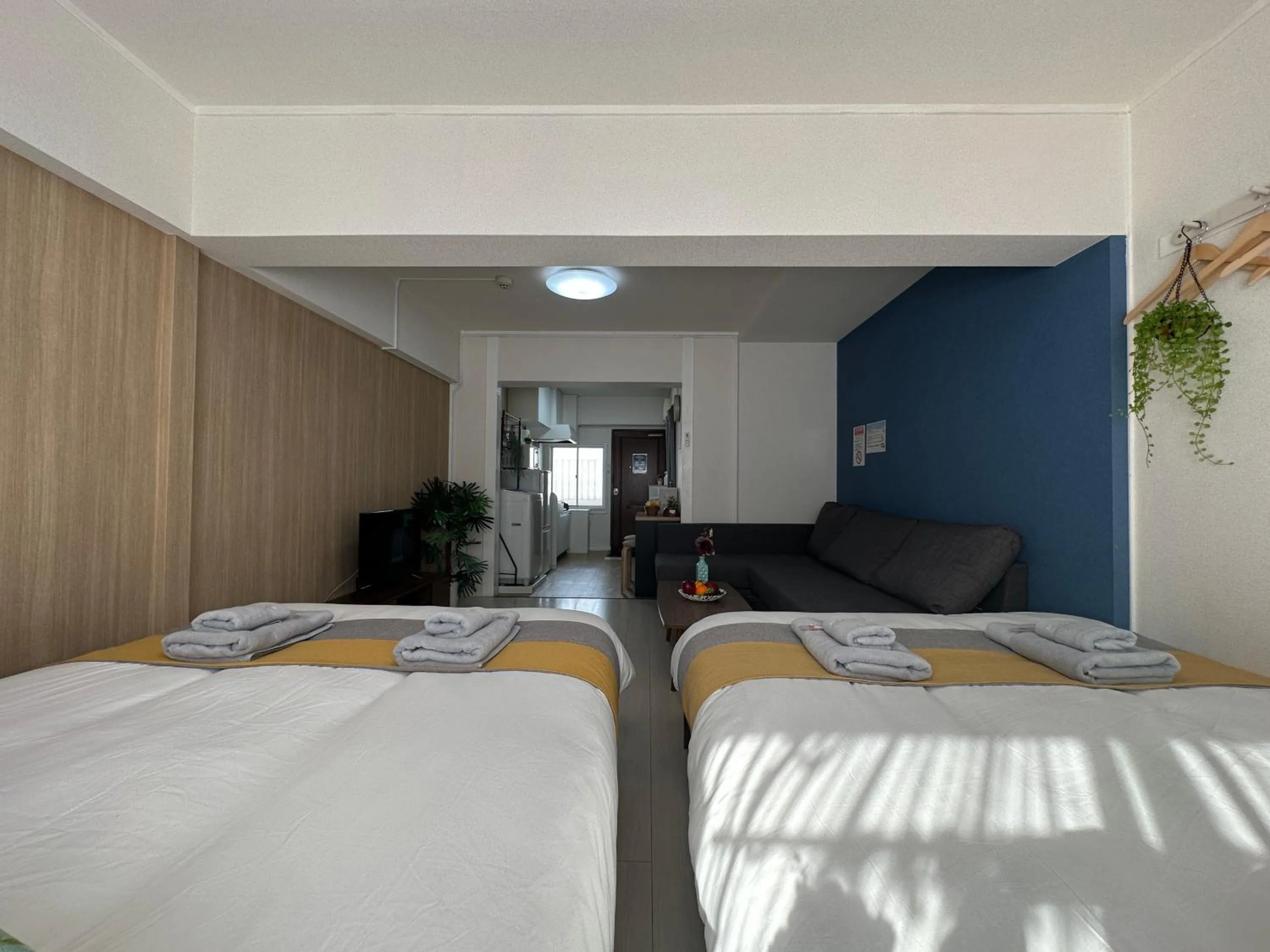 Bed in nestay apartment tokyo otsuka