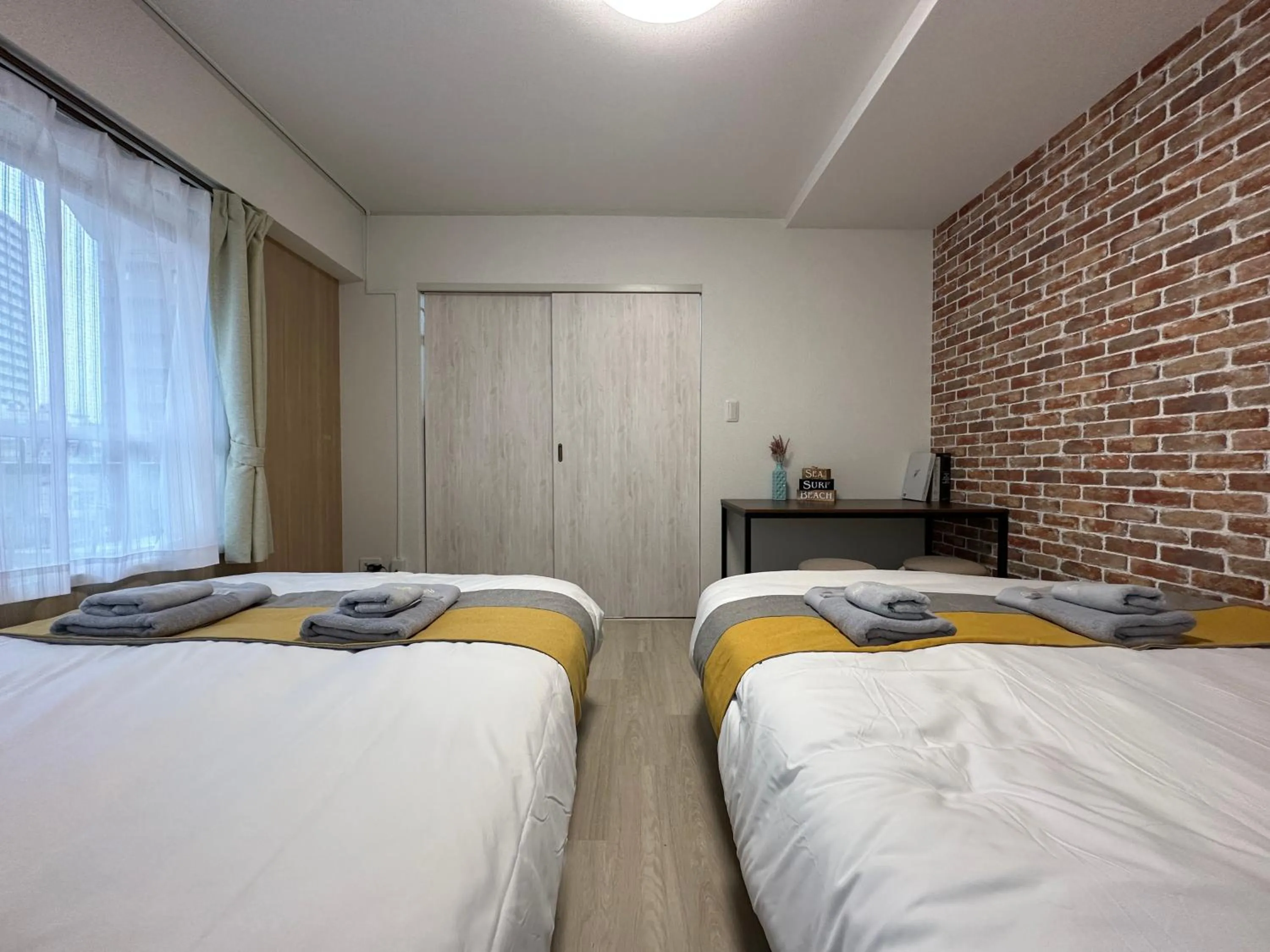 Bed in nestay apartment tokyo otsuka