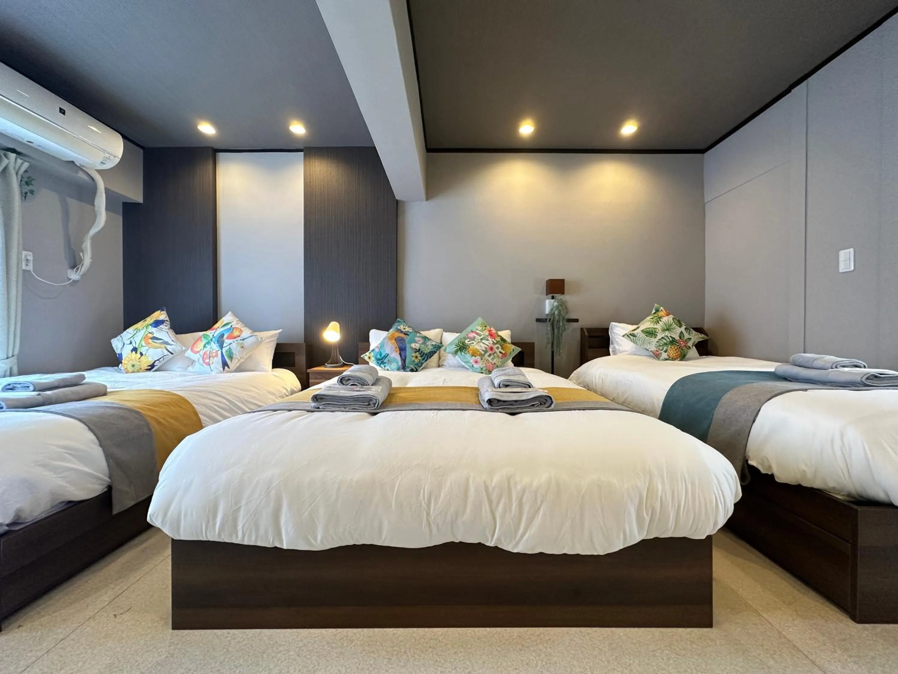 Bed in nestay apartment tokyo otsuka