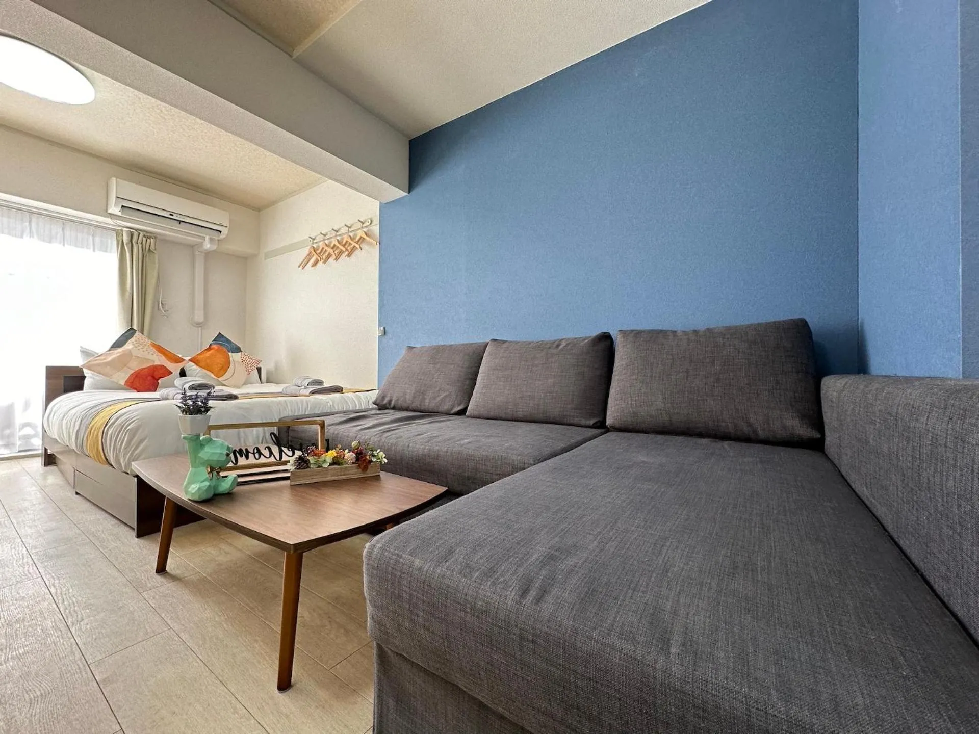 Bed in nestay apartment tokyo otsuka