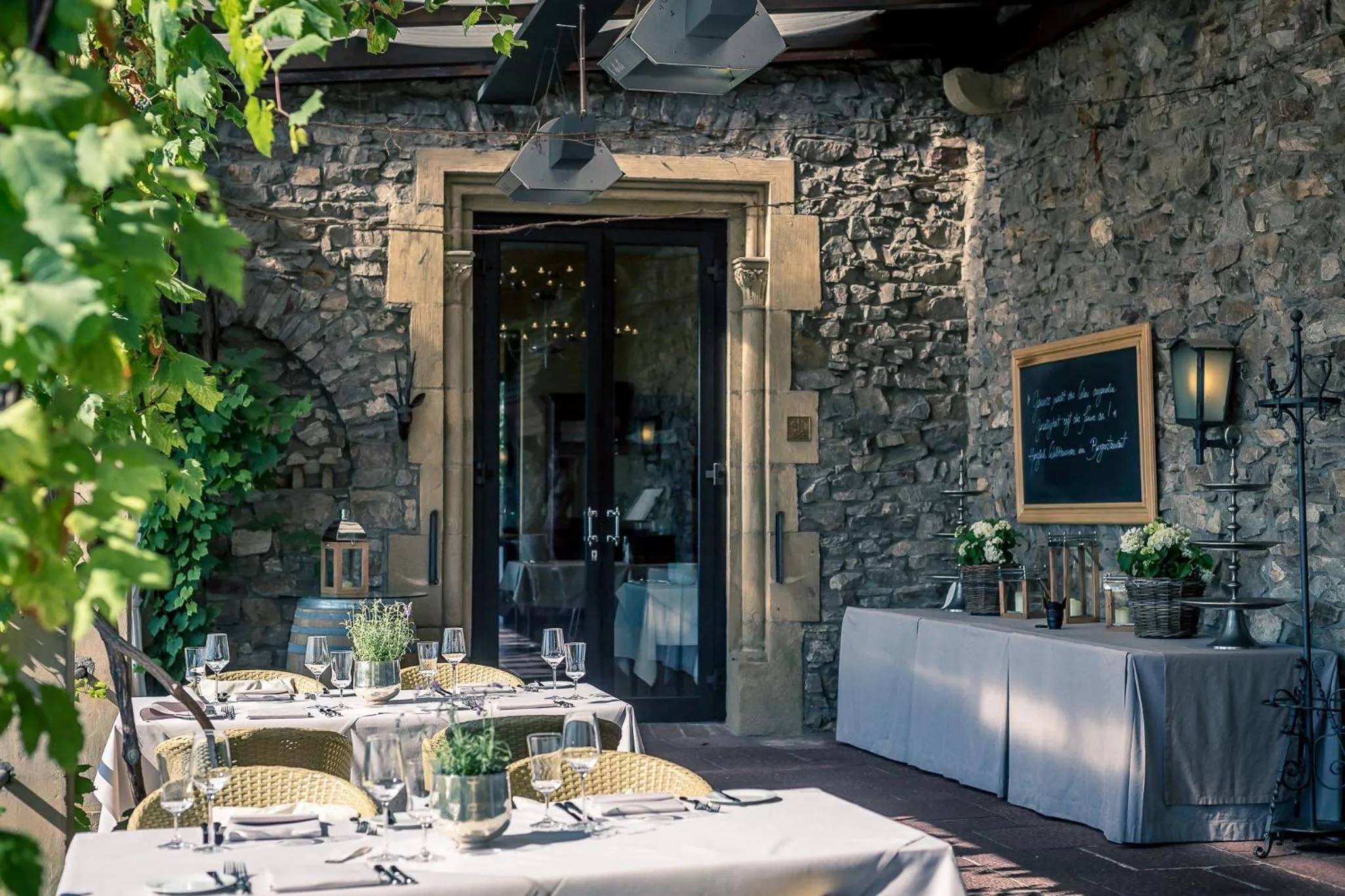 Property building in Relais & Châteaux Hotel Burg Schwarzenstein