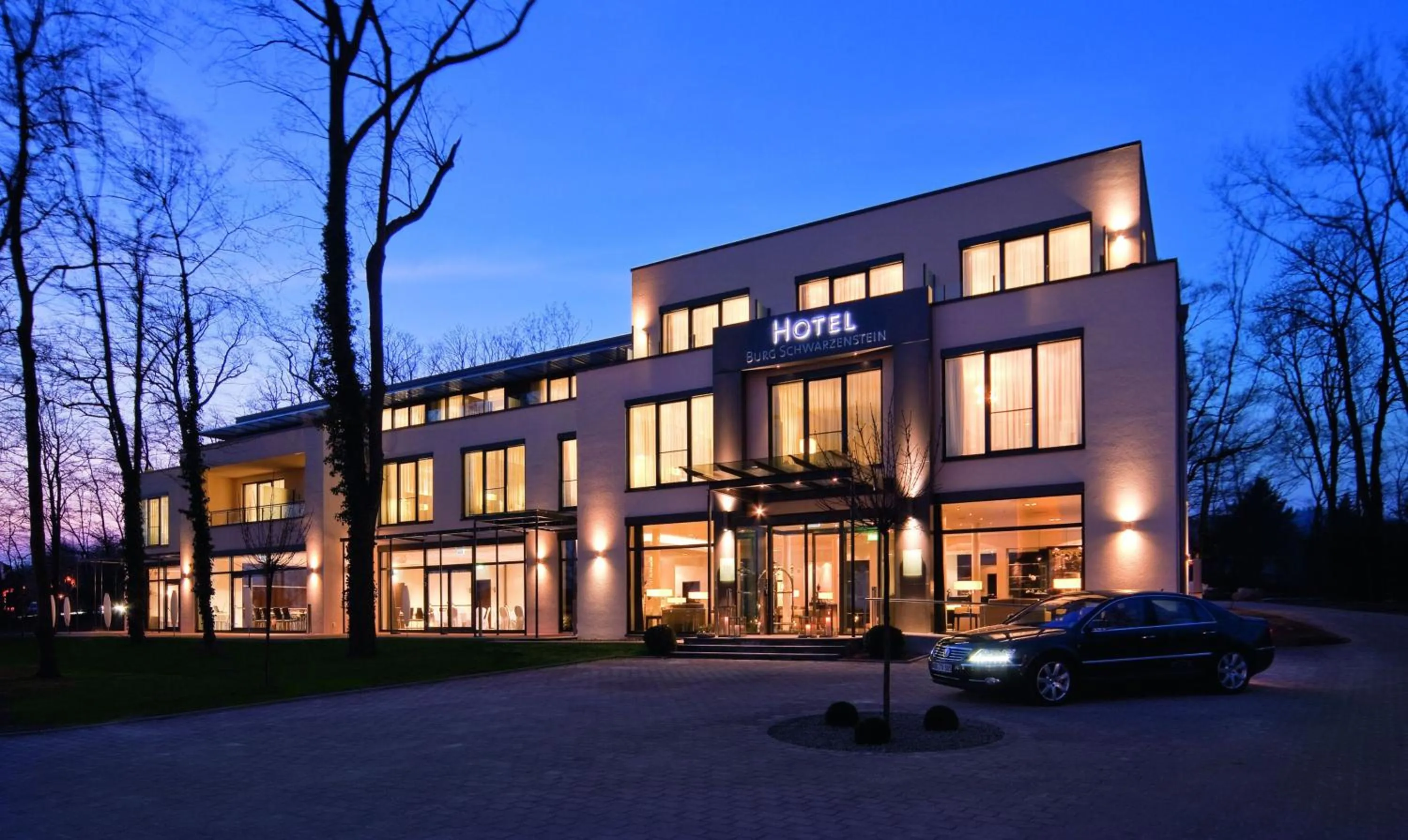 Property building in Relais & Châteaux Hotel Burg Schwarzenstein