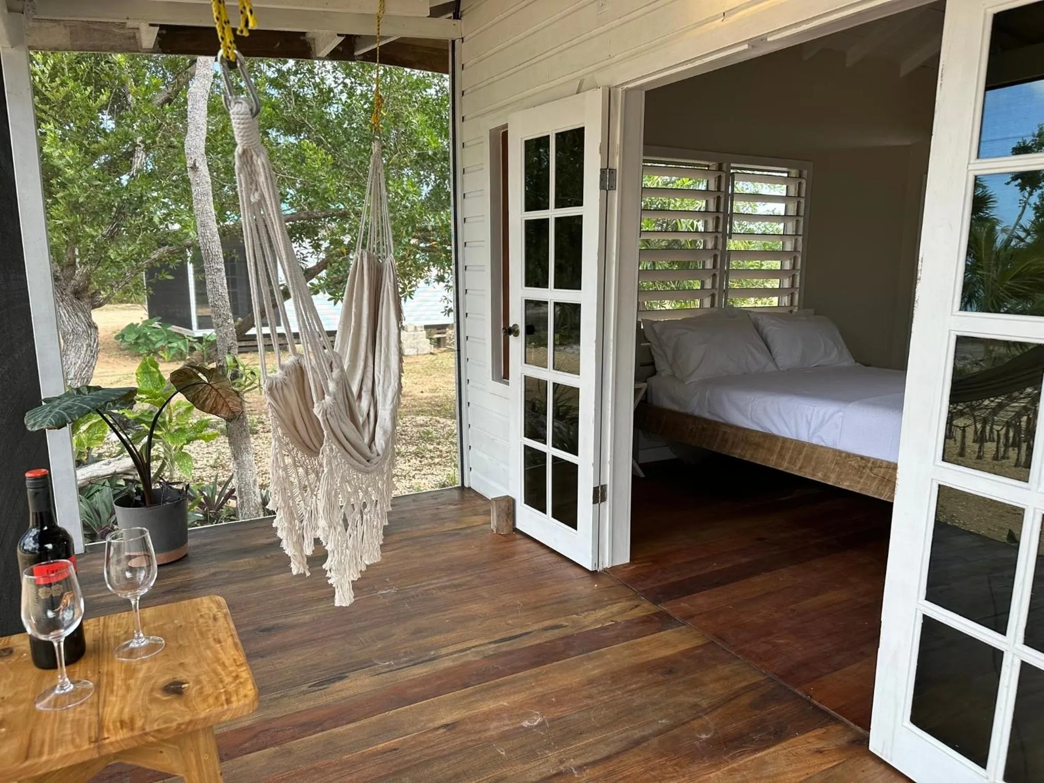 Bed in Belizima Eco Resort