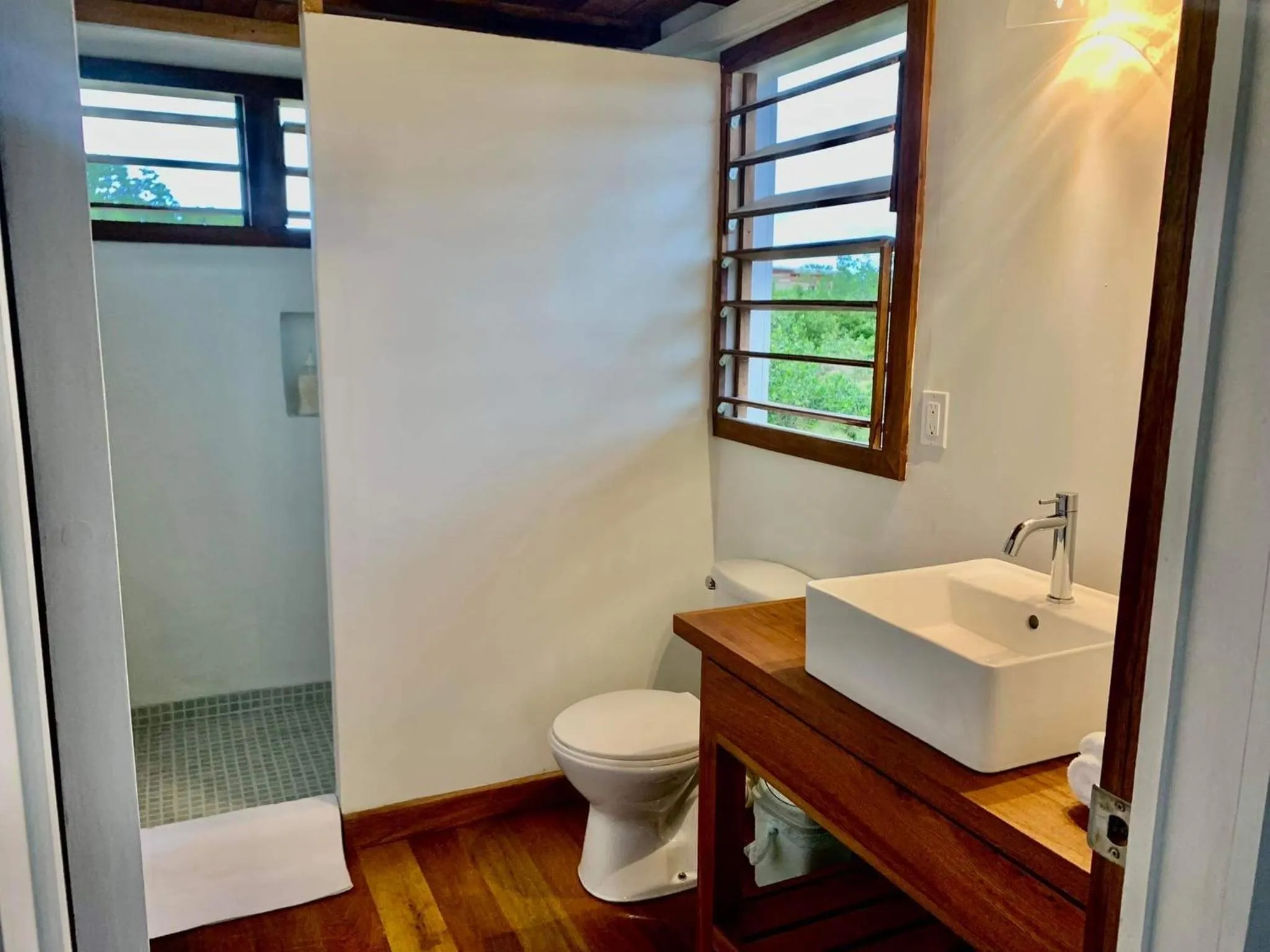 Shower in Belizima Eco Resort