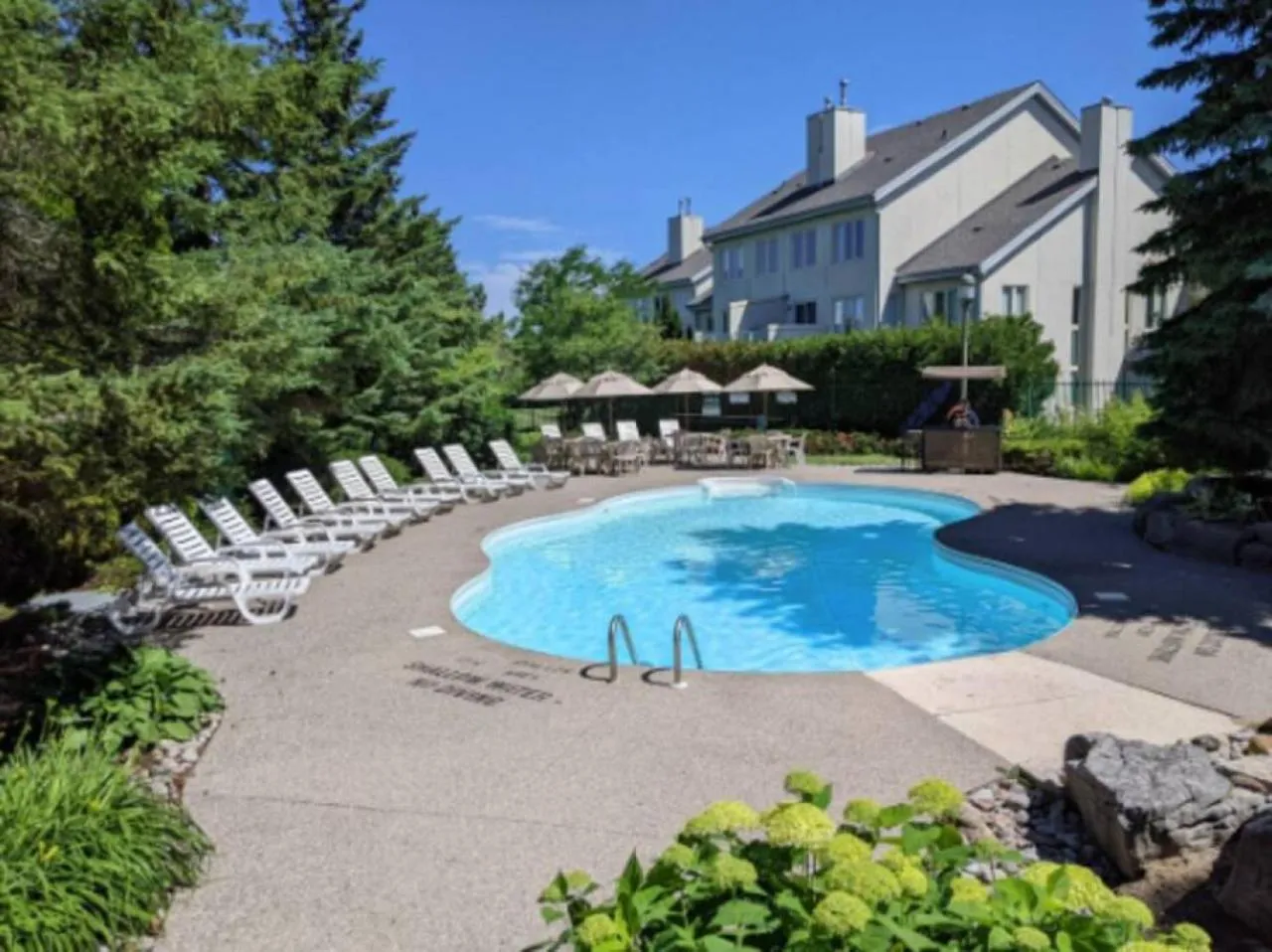 Swimming pool in 3BR Bright Mountain View Condo at Blue on Monterra