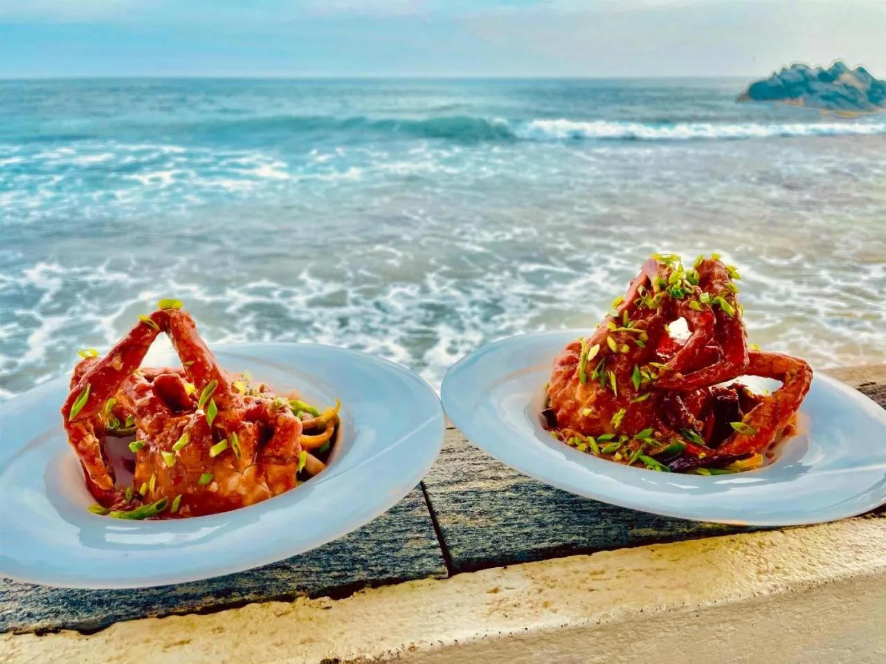 Food in Rockside Cabanas Hotel