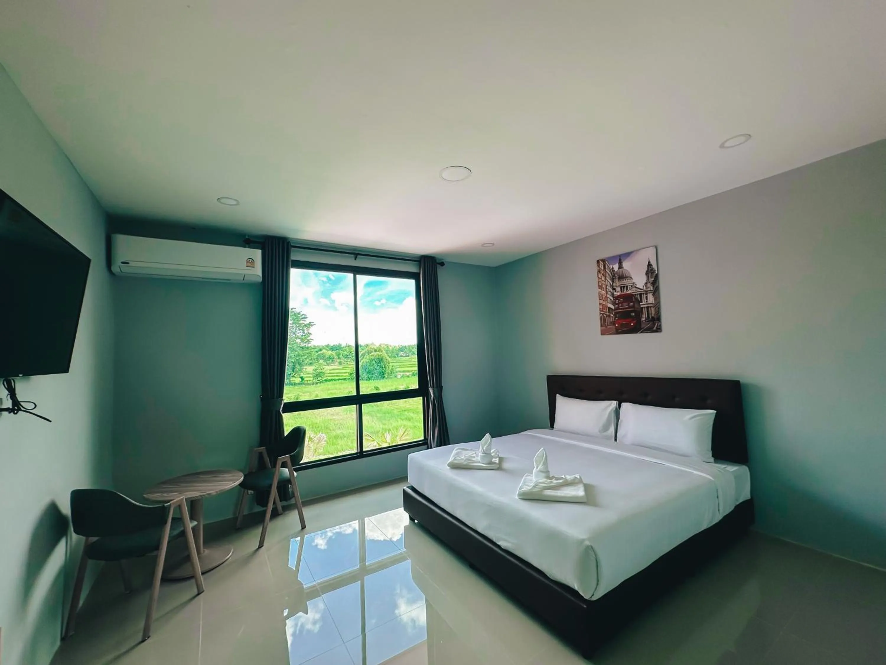 Bed in Tuscany Hotel Buriram