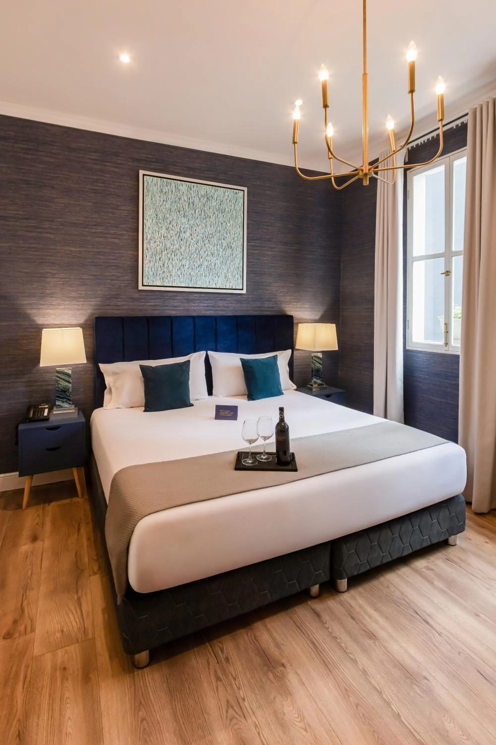 Bedroom, Bed in Blu Hotel Boutique