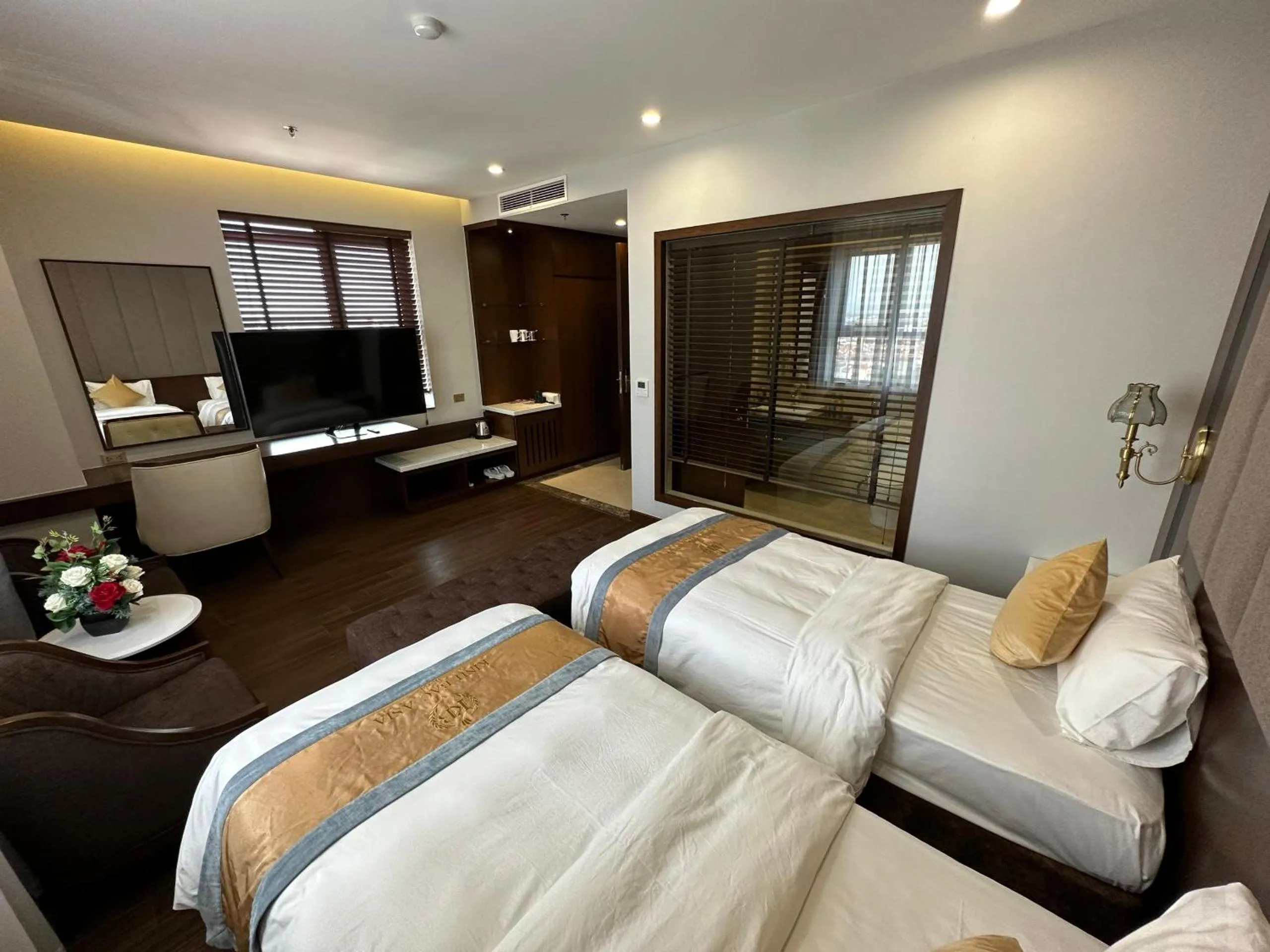 Bed in Kinh Bắc Palace Hotel