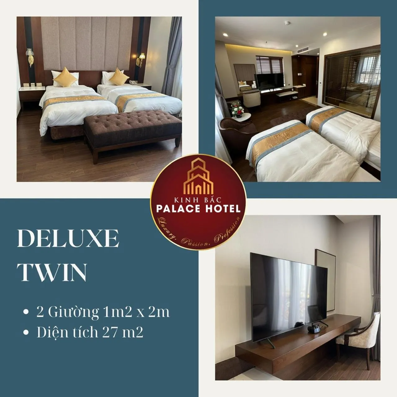 Bed in Kinh Bắc Palace Hotel