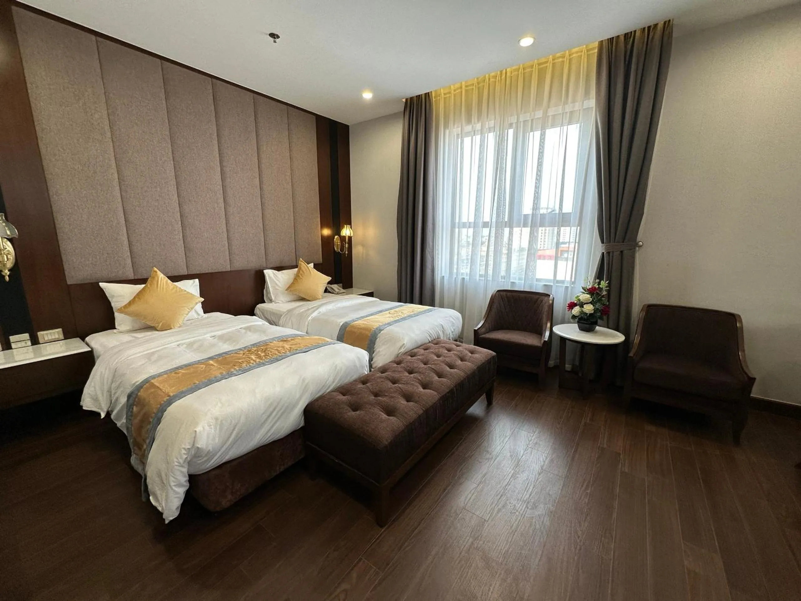 Bed in Kinh Bắc Palace Hotel