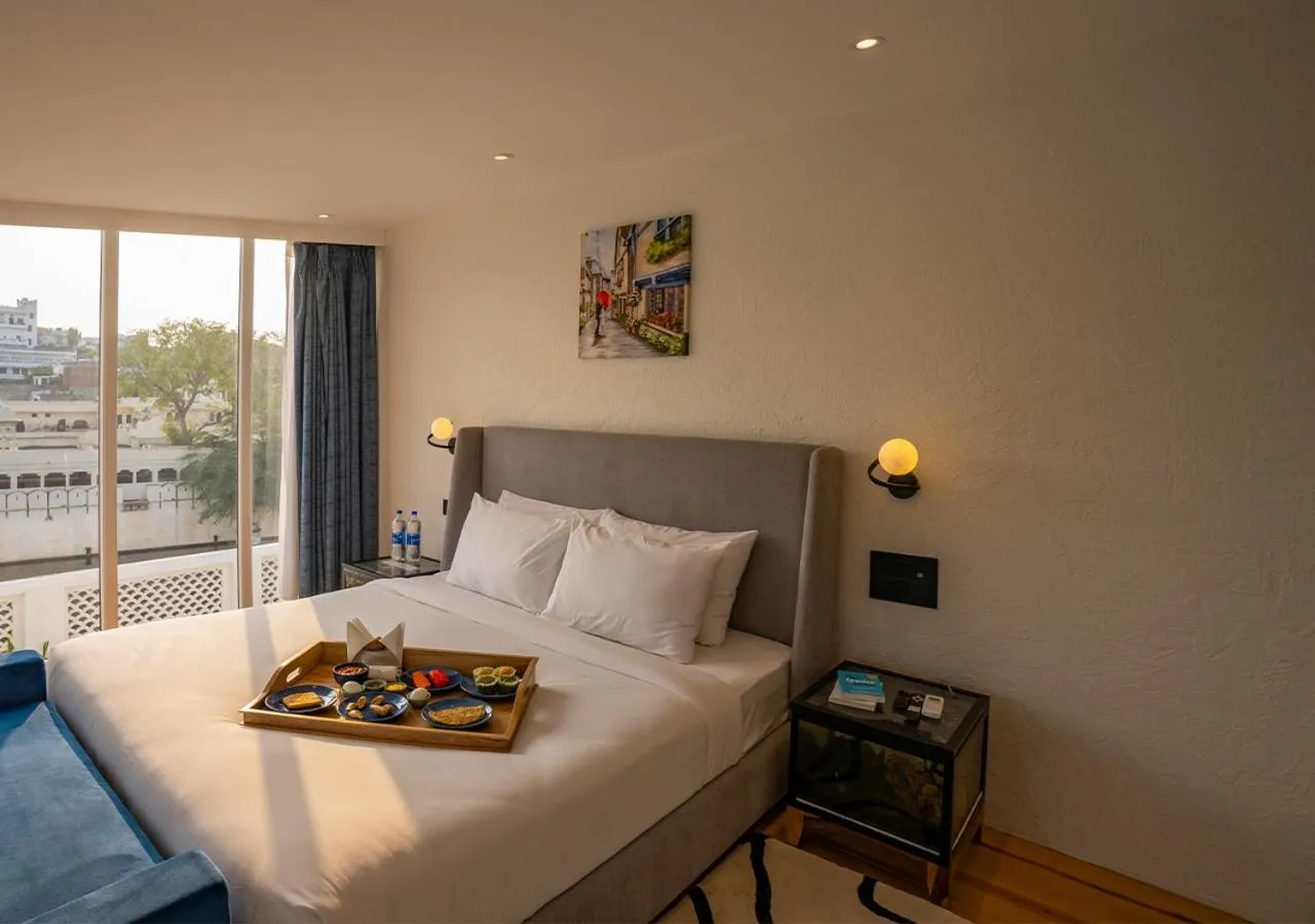 Bedroom, Bed in Moustache Udaipur Verandah