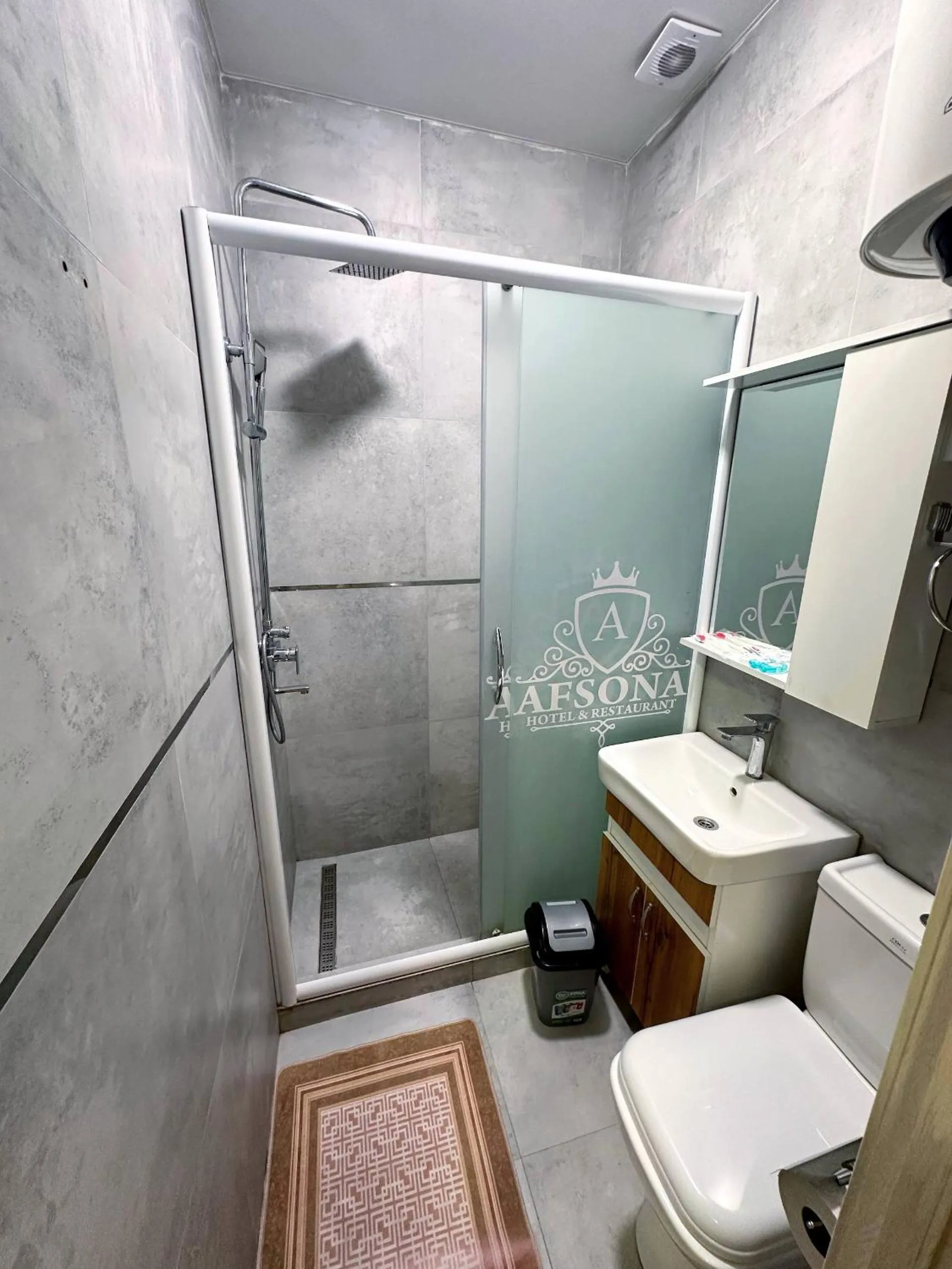Shower in Afsona Hotel