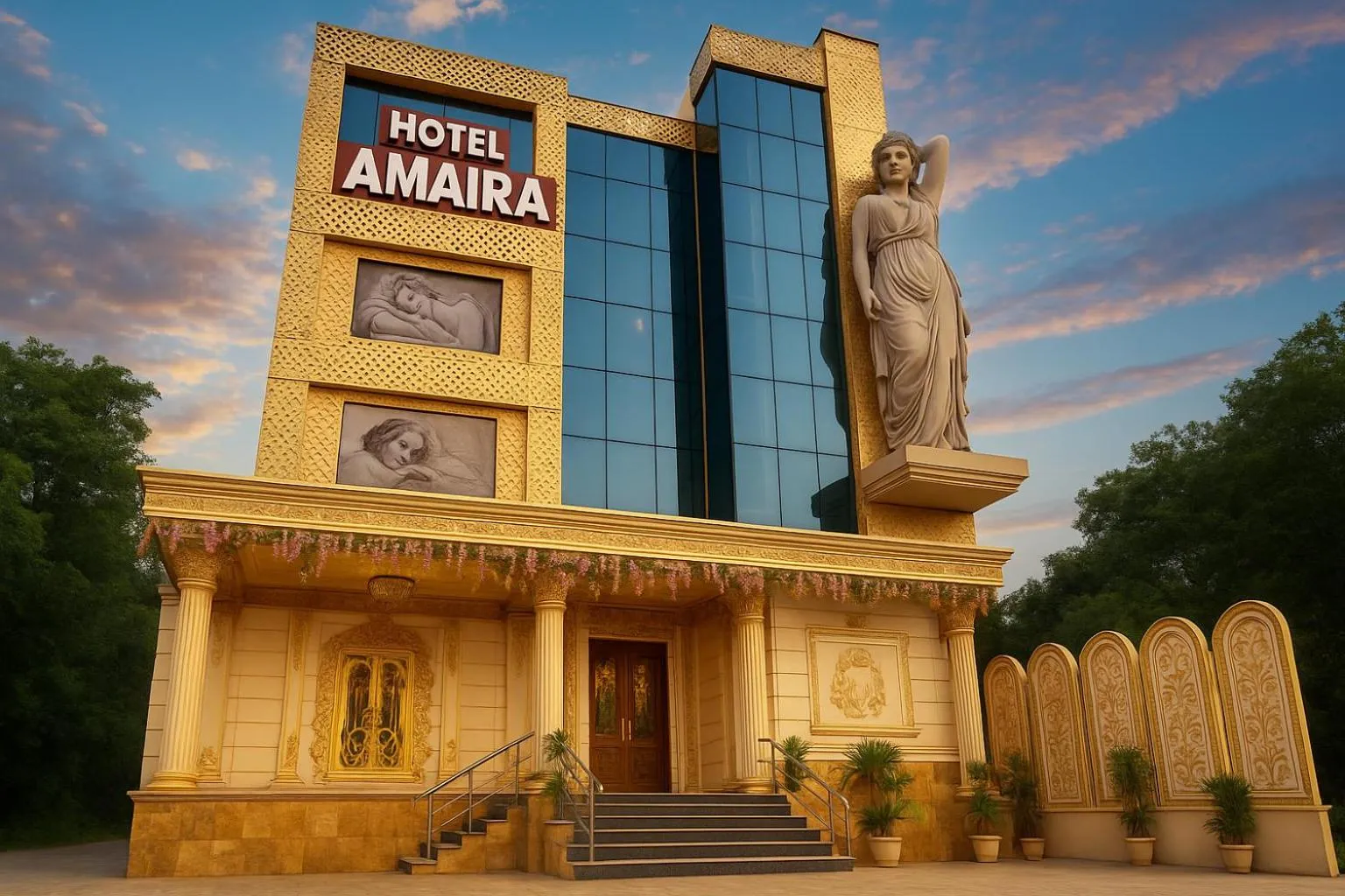 Facade/entrance in Amaira Hotels & Banquets Near Vaishali Metro Station