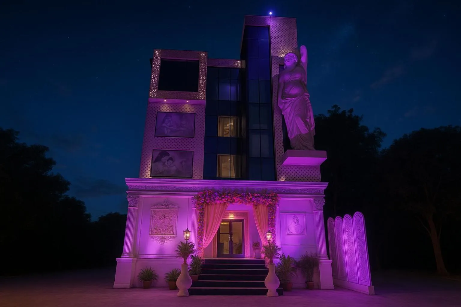 Night in Amaira Hotels & Banquets Near Vaishali Metro Station