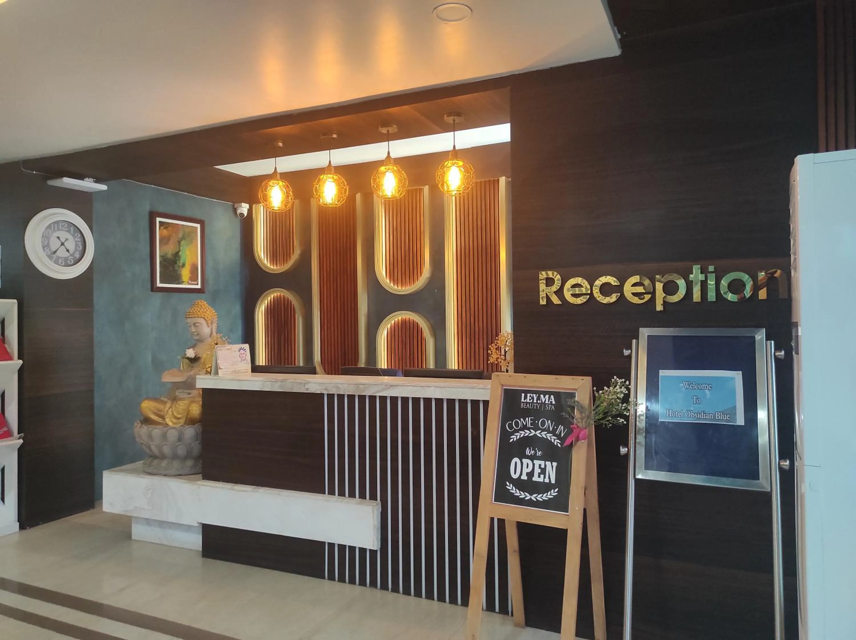 Lobby or reception in Hotel Obsidian Blue