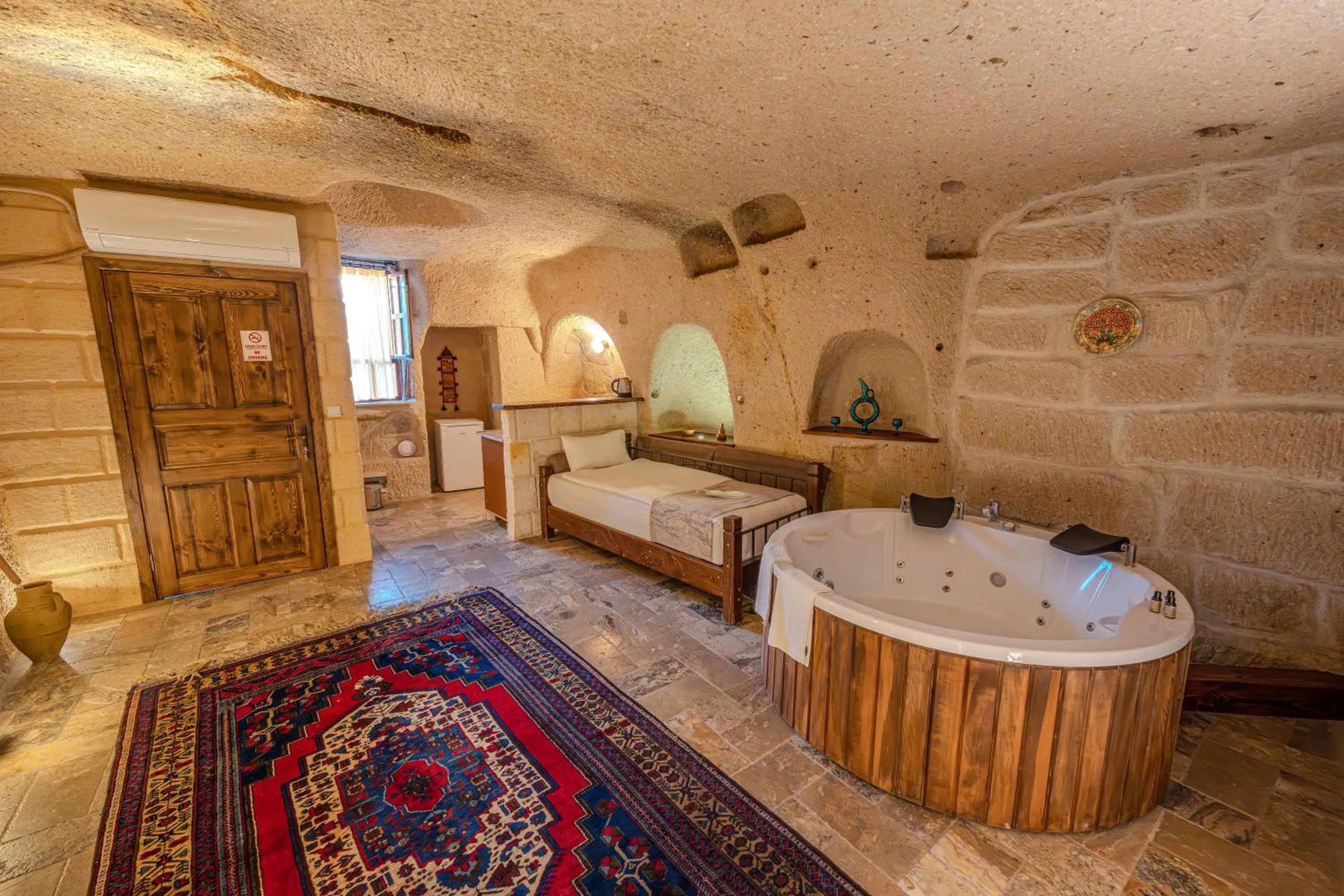 Bed in Osmanbey Cave House