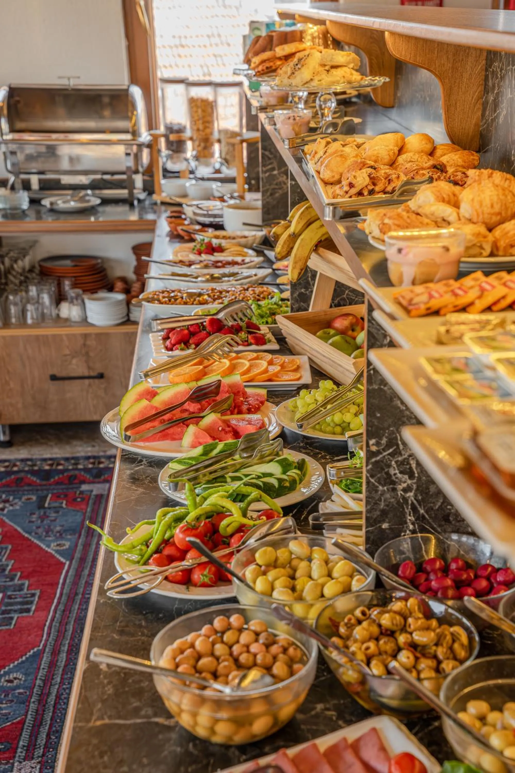 Buffet breakfast in Osmanbey Cave House