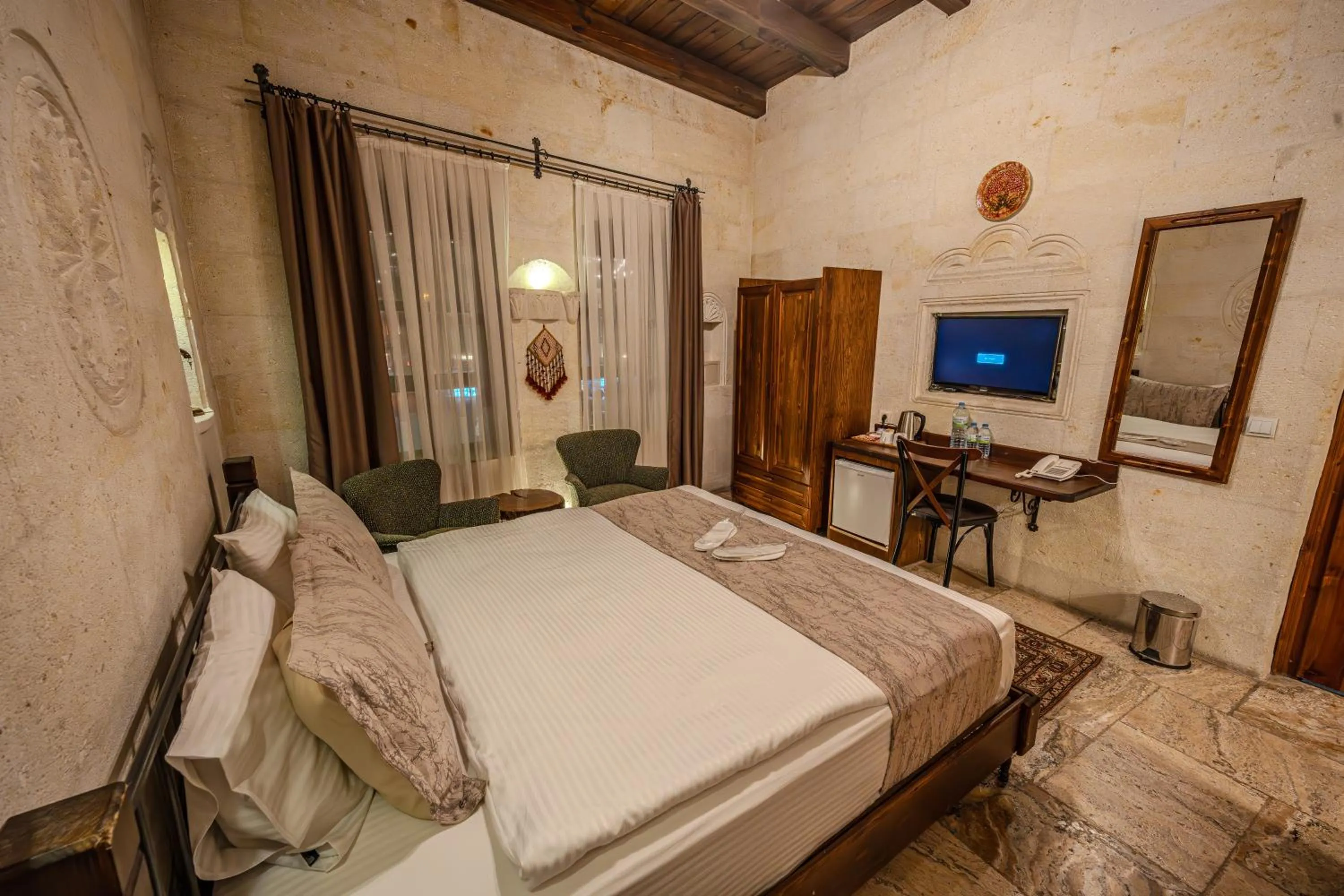 Bed in Osmanbey Cave House