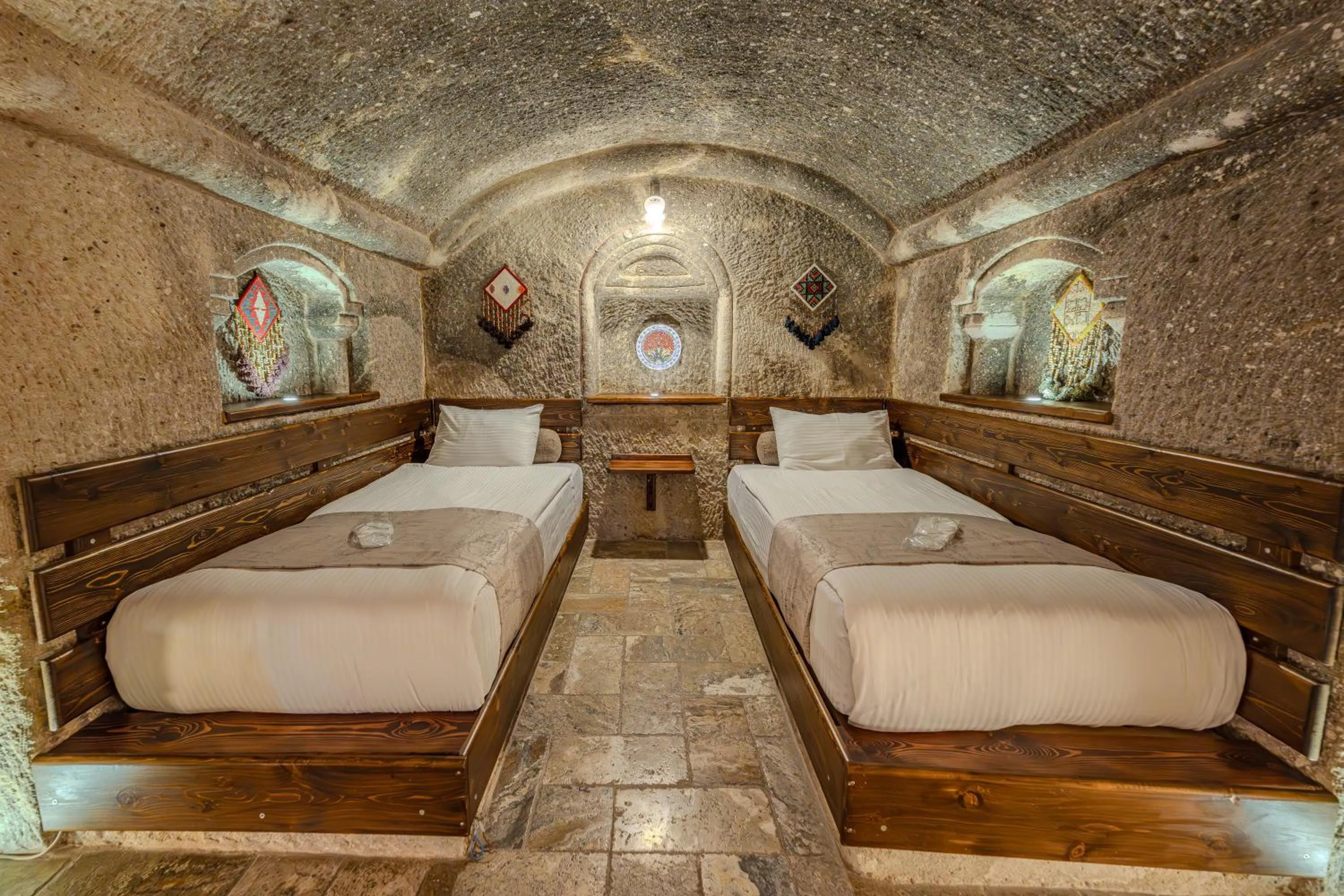 Bed in Osmanbey Cave House