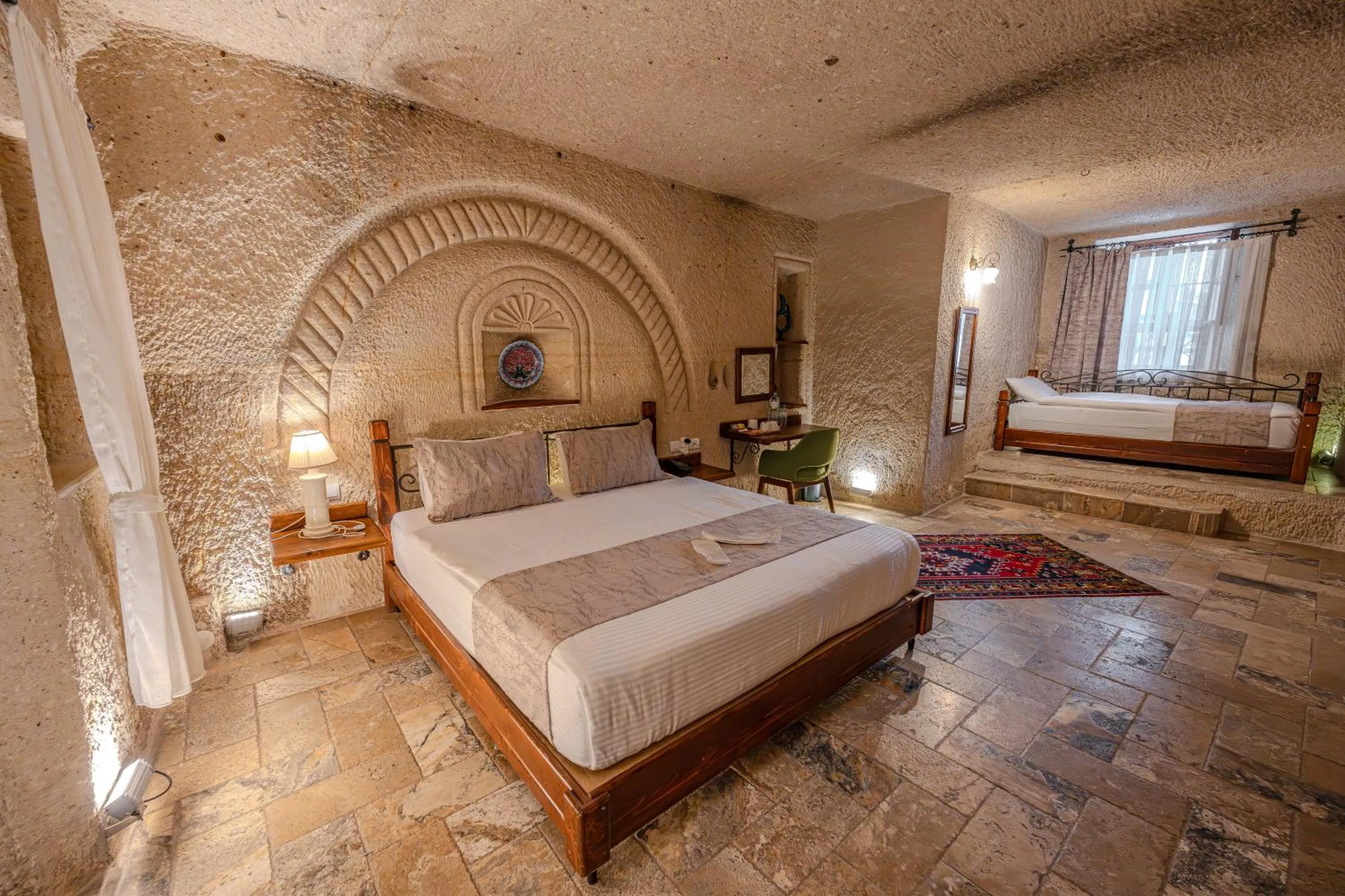 Bed in Osmanbey Cave House