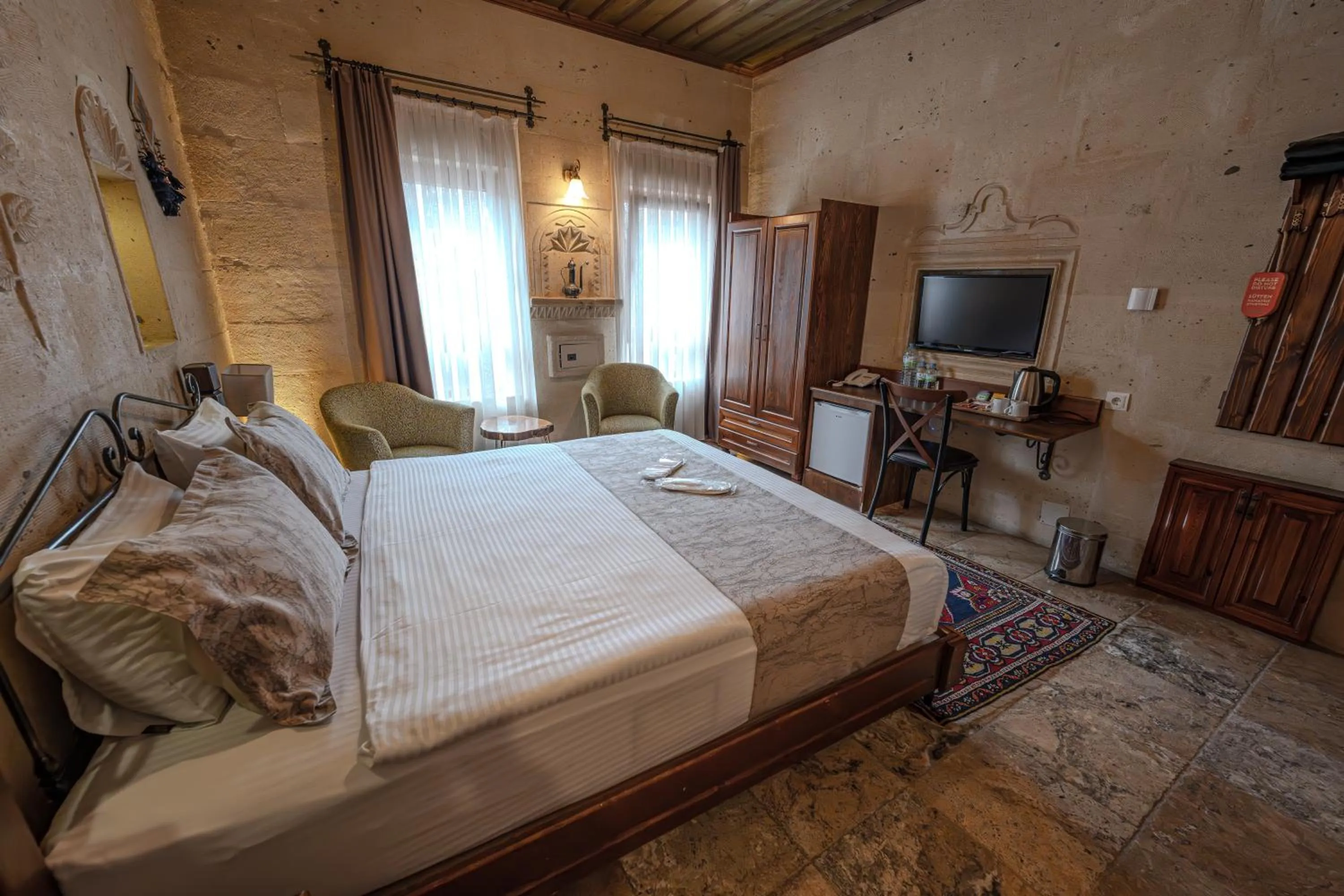 Bed in Osmanbey Cave House