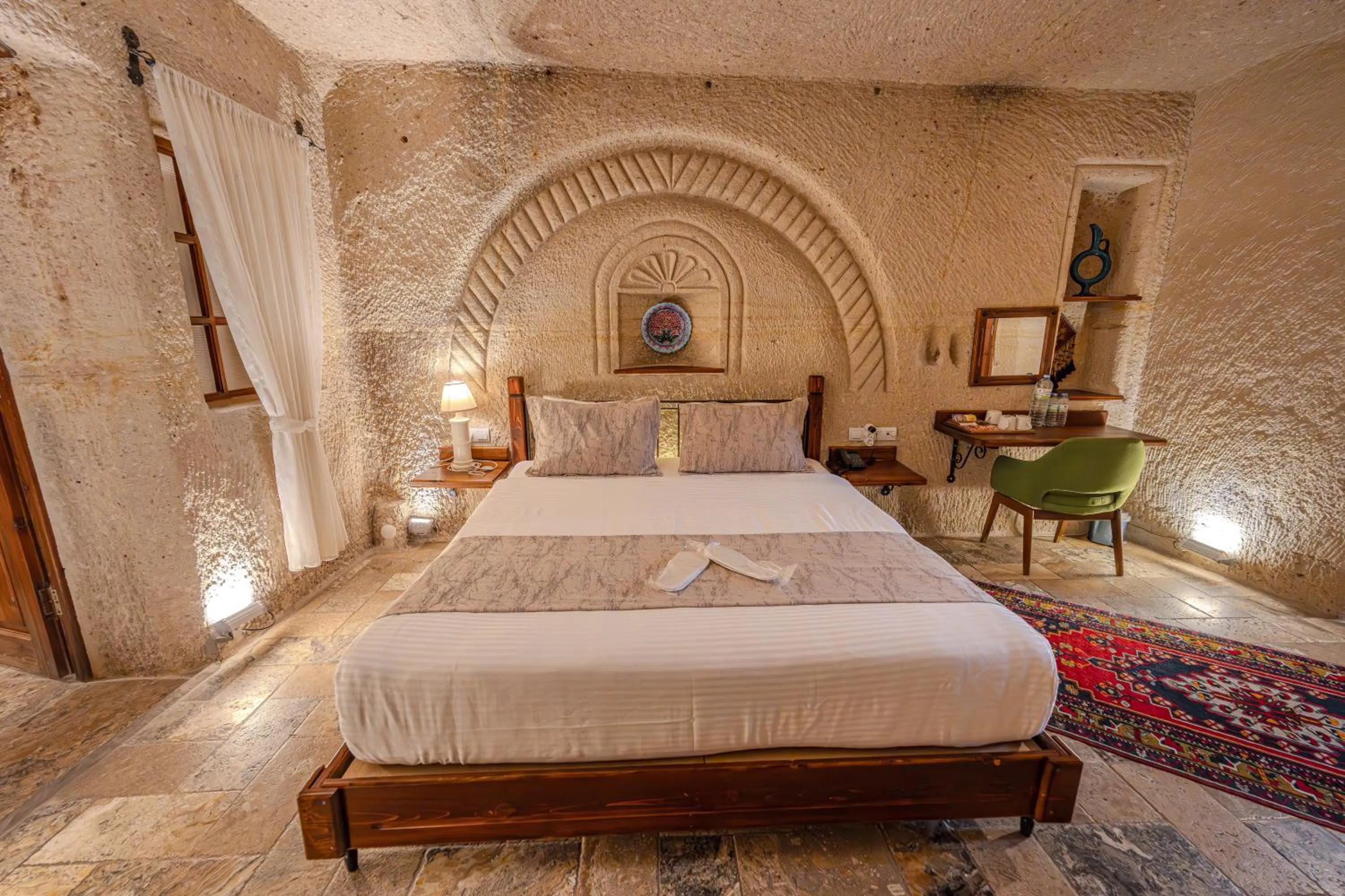Bed in Osmanbey Cave House