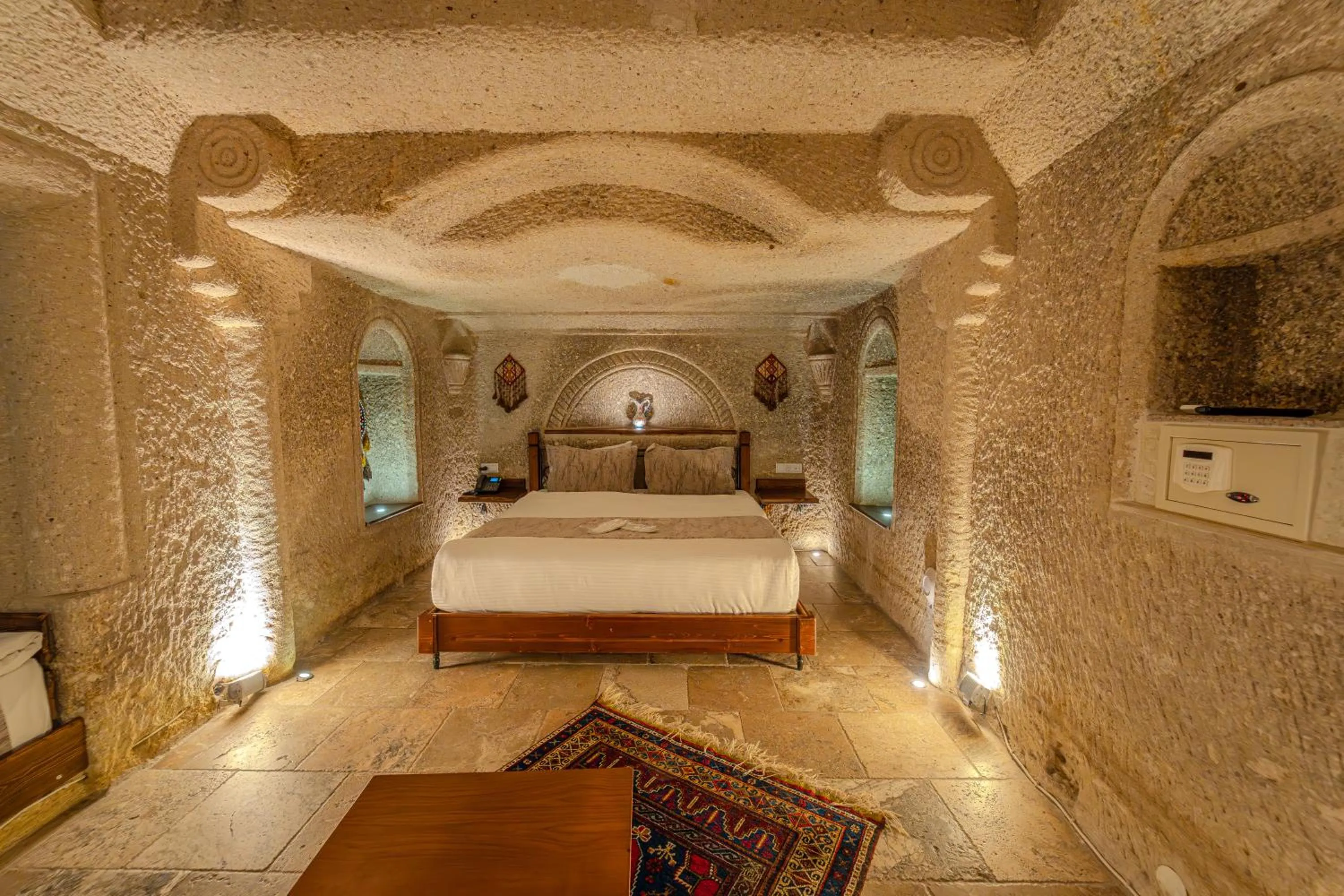 Bed in Osmanbey Cave House