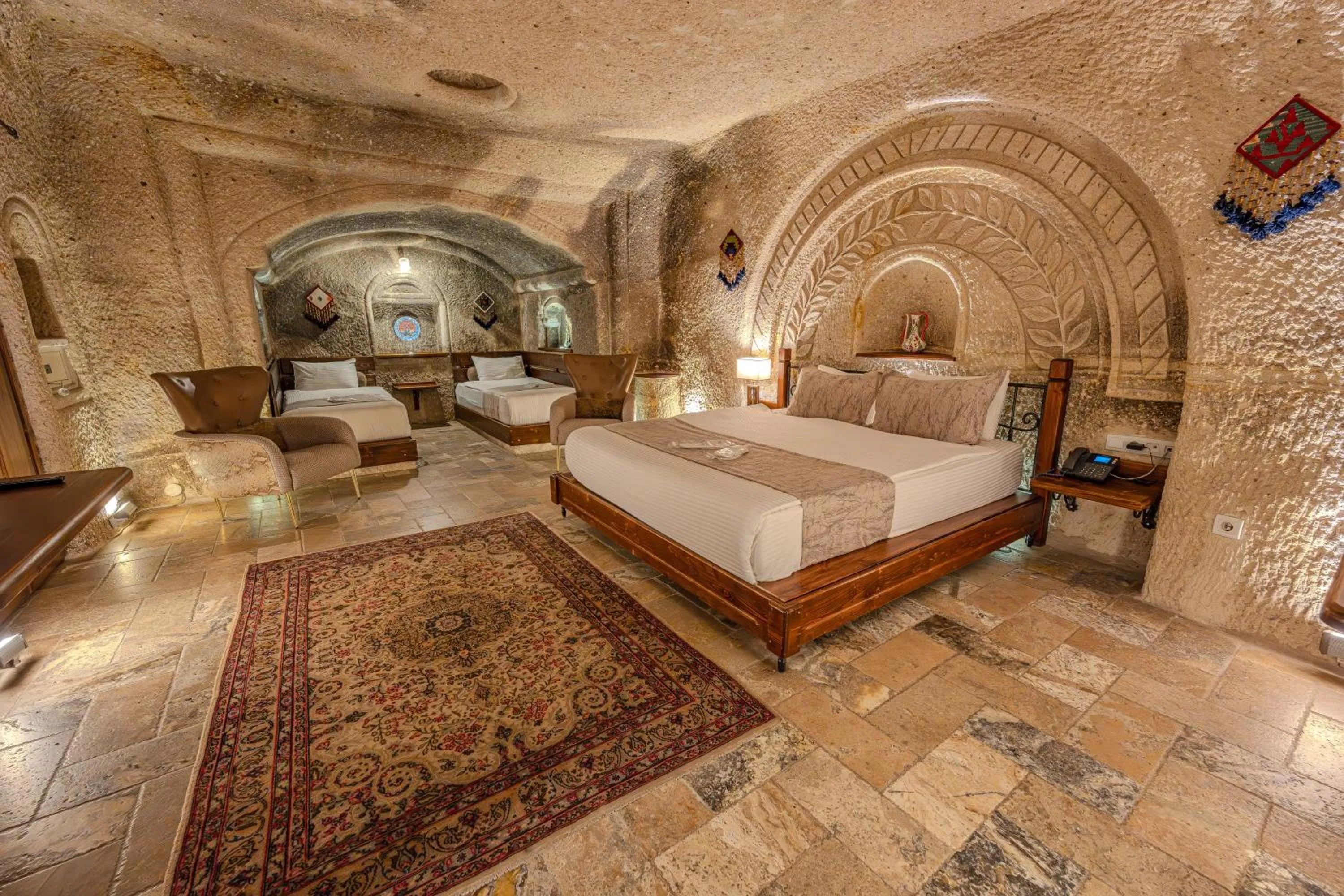 Bed in Osmanbey Cave House