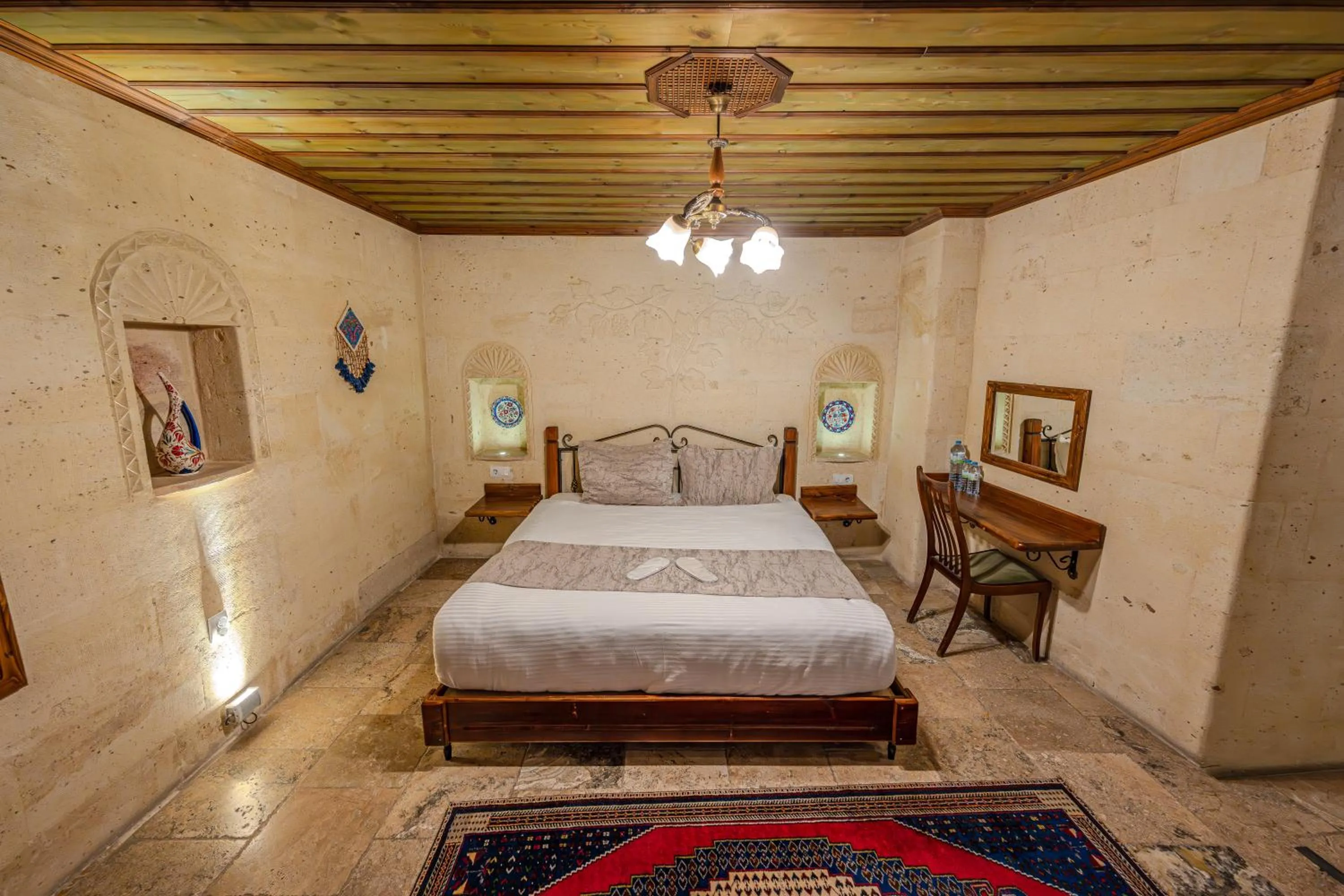 Bed in Osmanbey Cave House