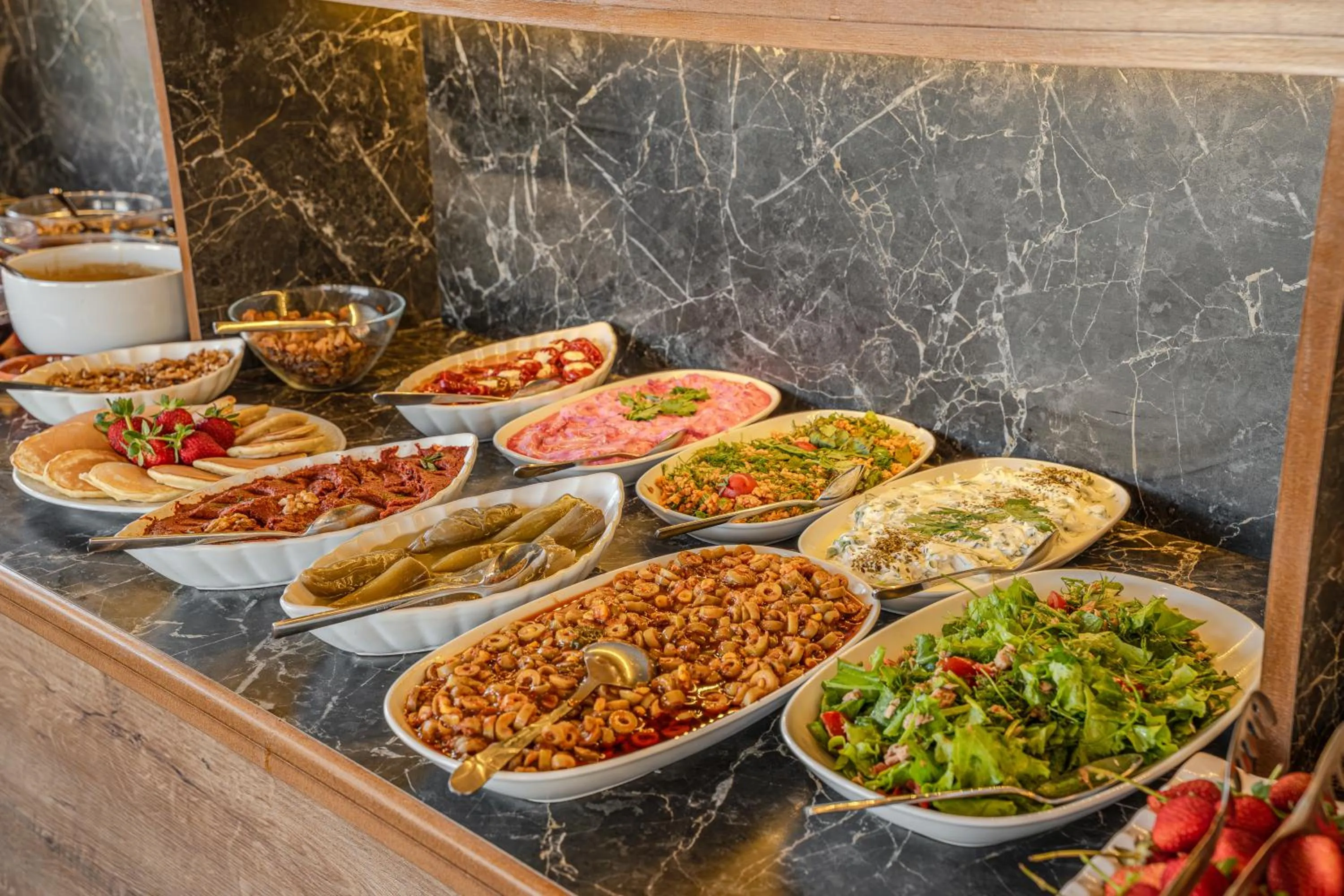 Buffet breakfast in Osmanbey Cave House