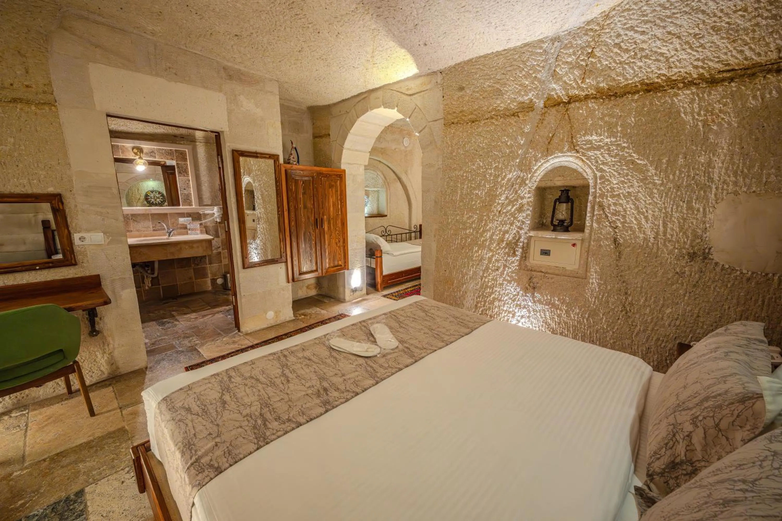 Bed in Osmanbey Cave House