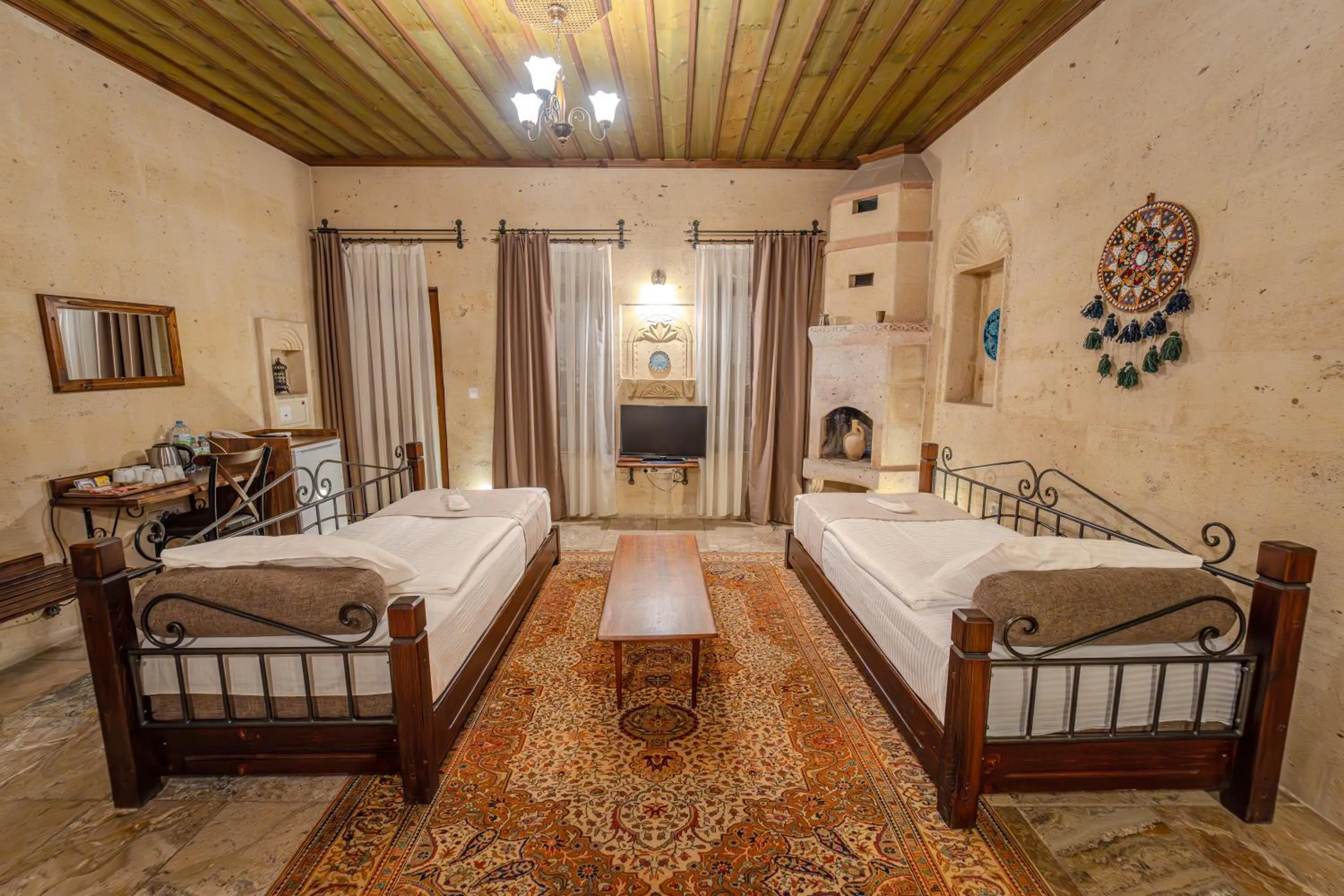 Bed in Osmanbey Cave House