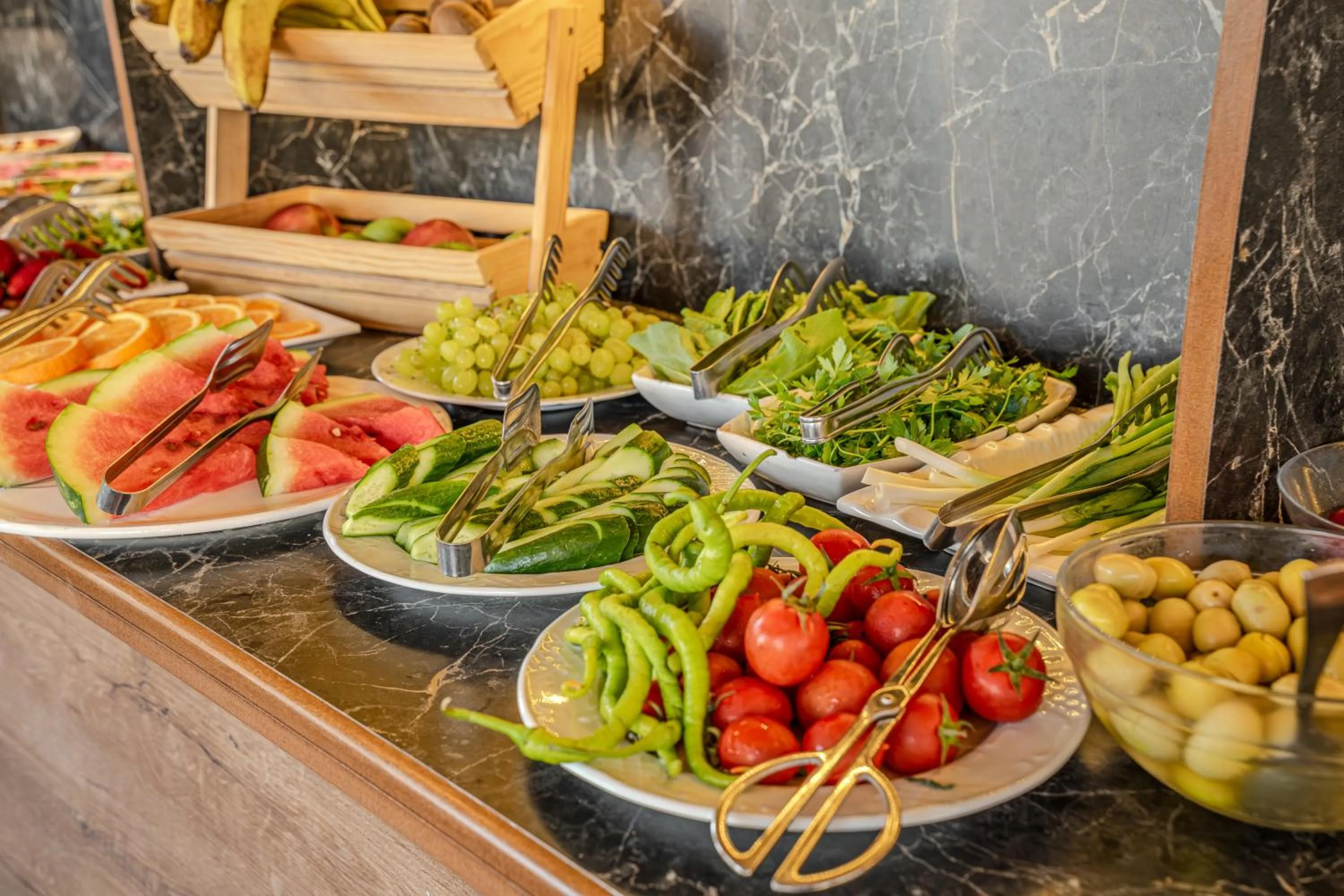 Buffet breakfast in Osmanbey Cave House