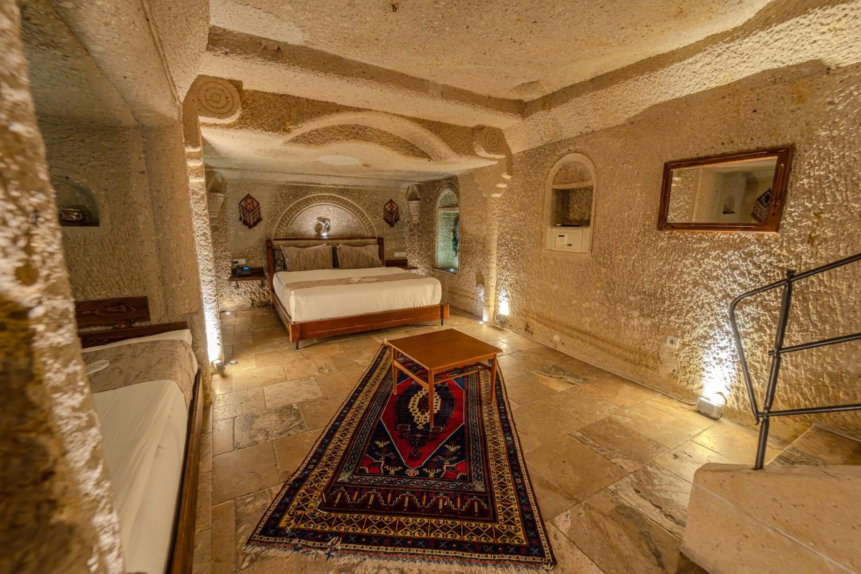 Bed in Osmanbey Cave House