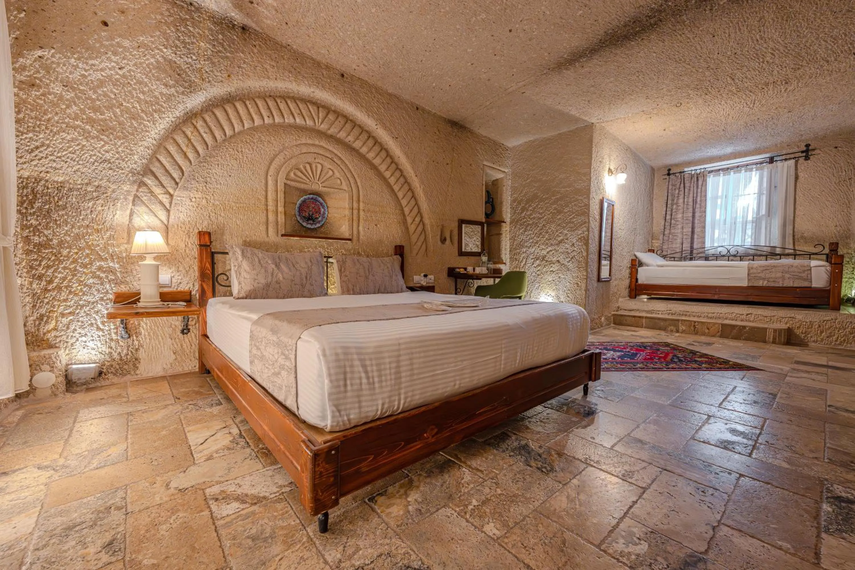 Bed in Osmanbey Cave House