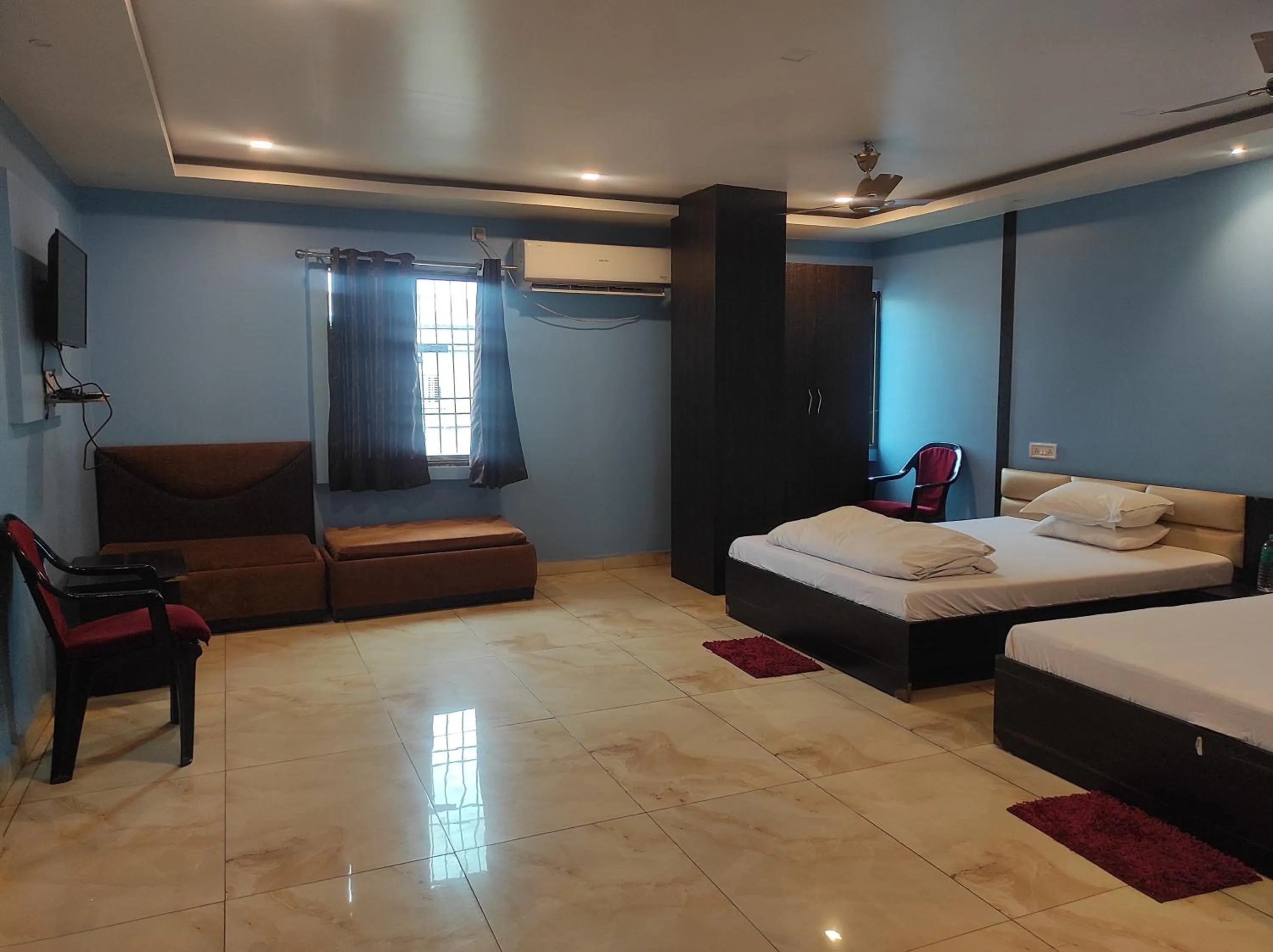 Bed in Hotel Bhagwani Palace