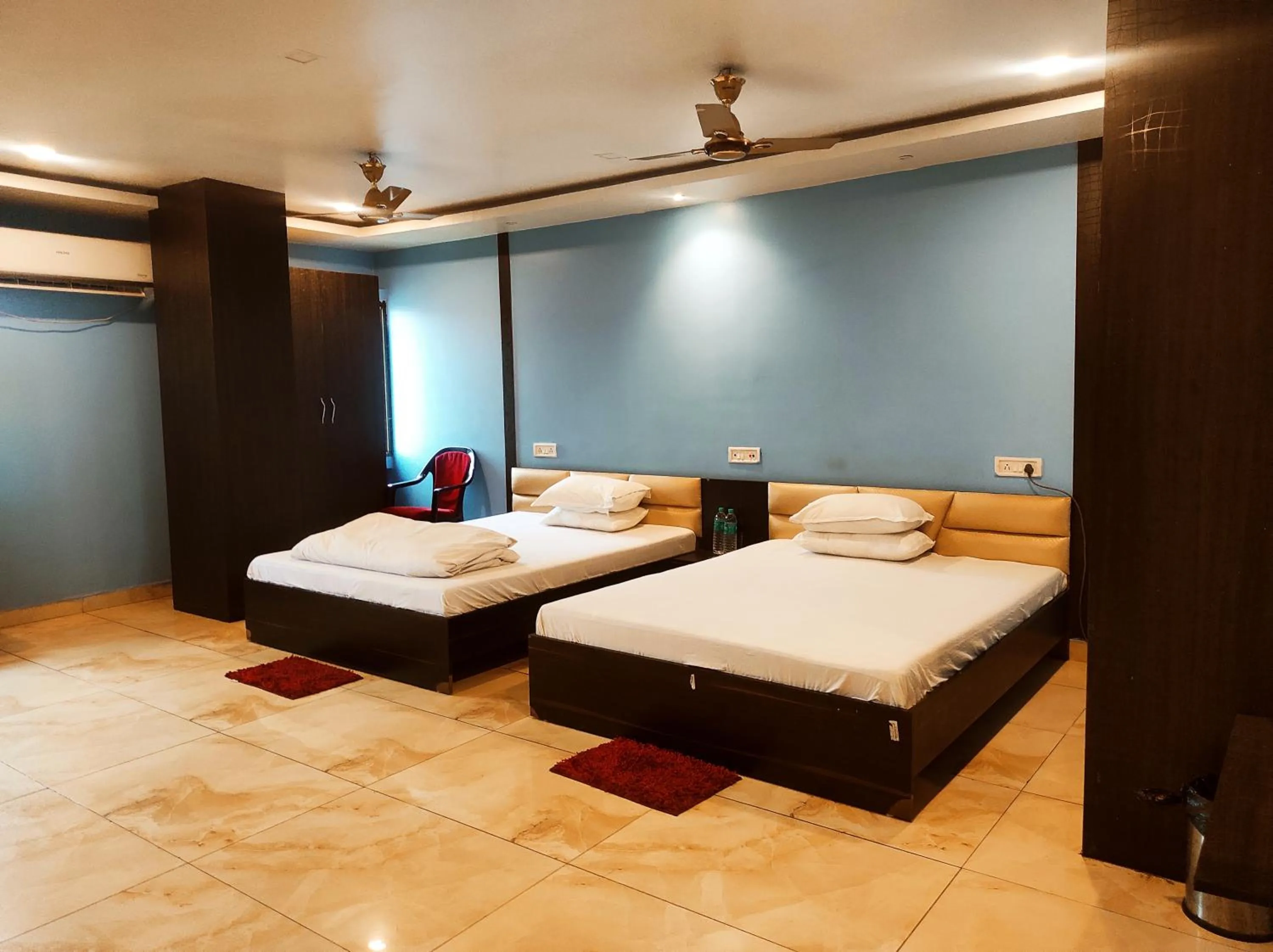 Bed in Hotel Bhagwani Palace