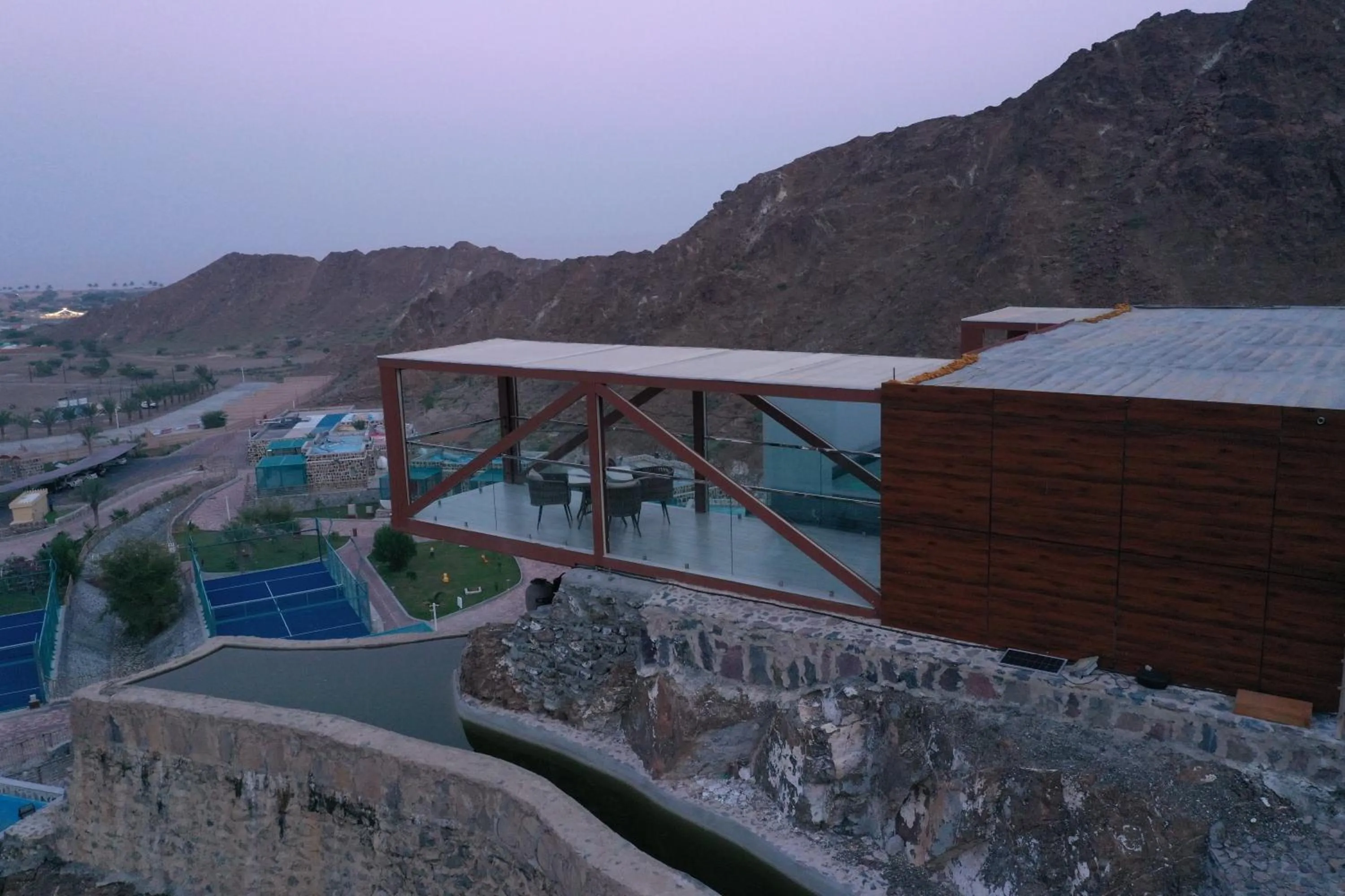 Property building in Dibba Mountain Park Resort