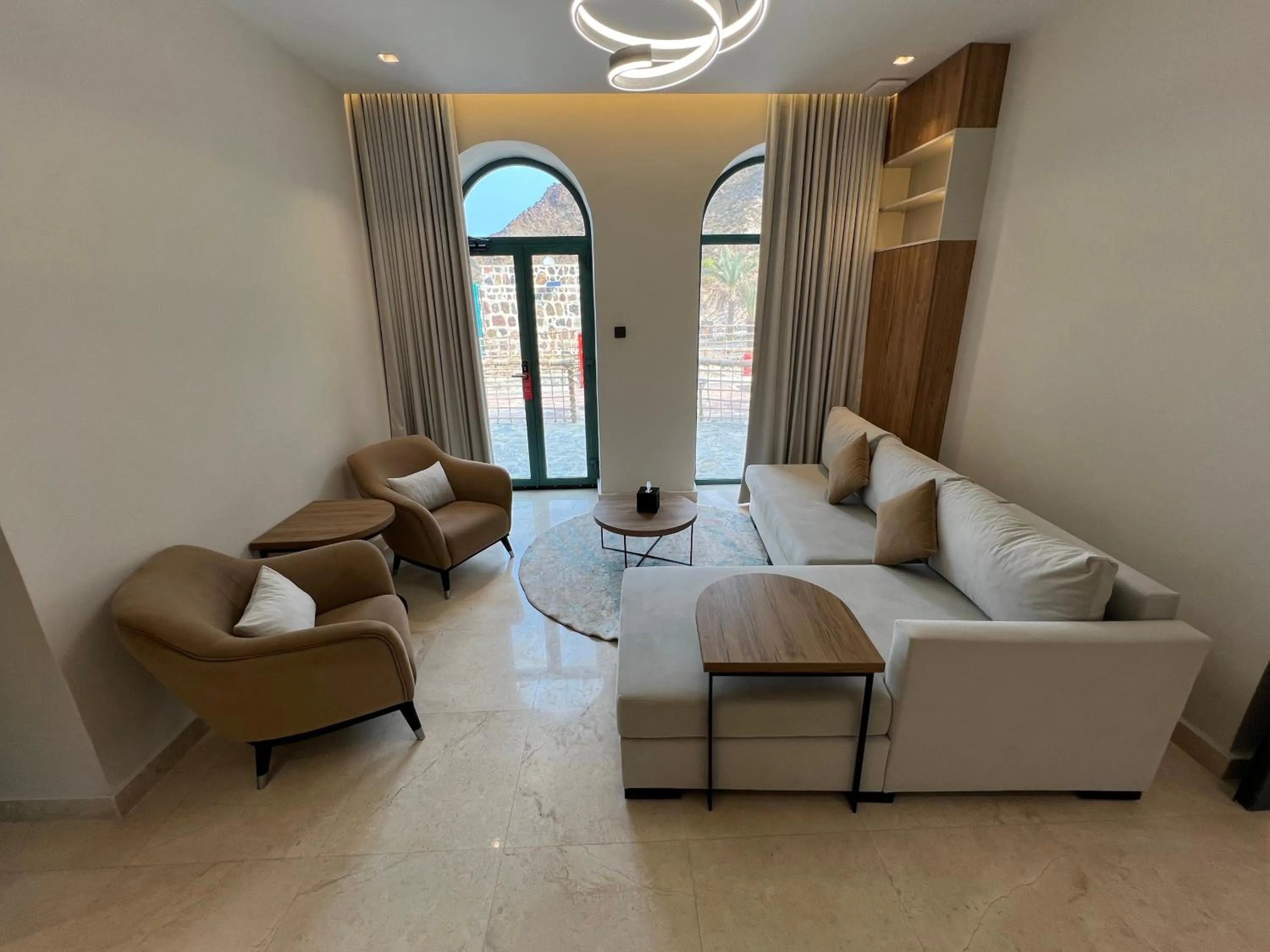 Living room in Dibba Mountain Park Resort