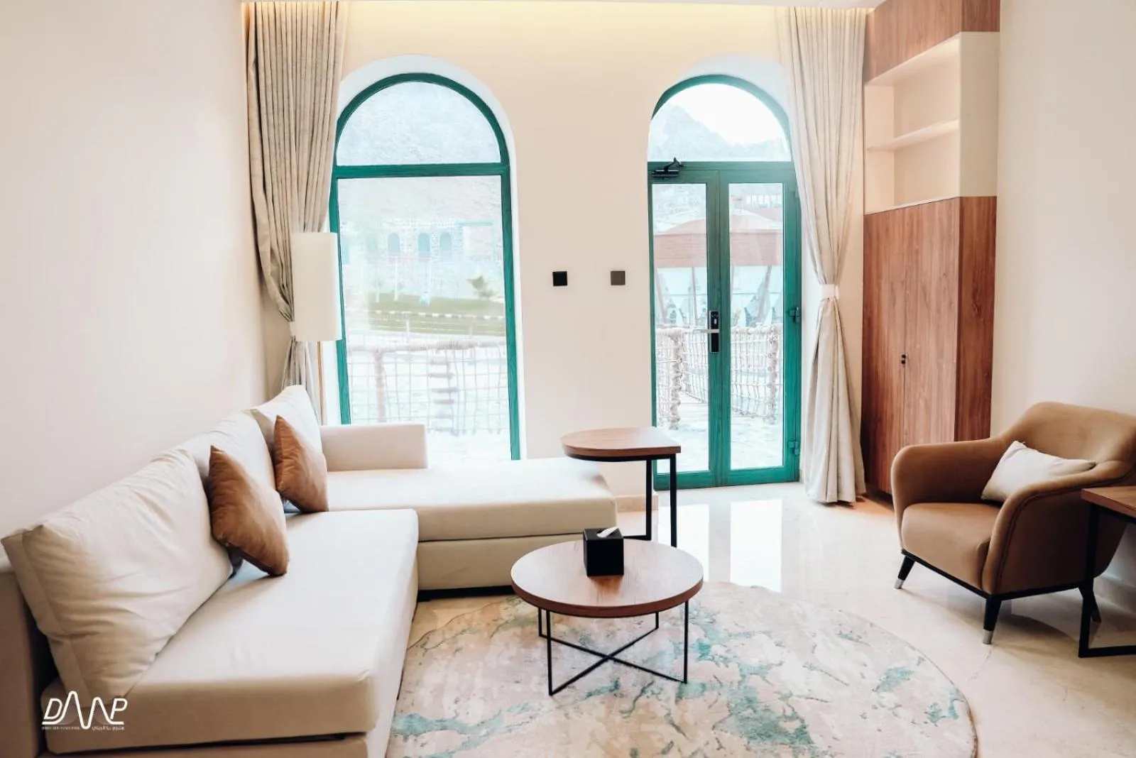 Seating area in Dibba Mountain Park Resort