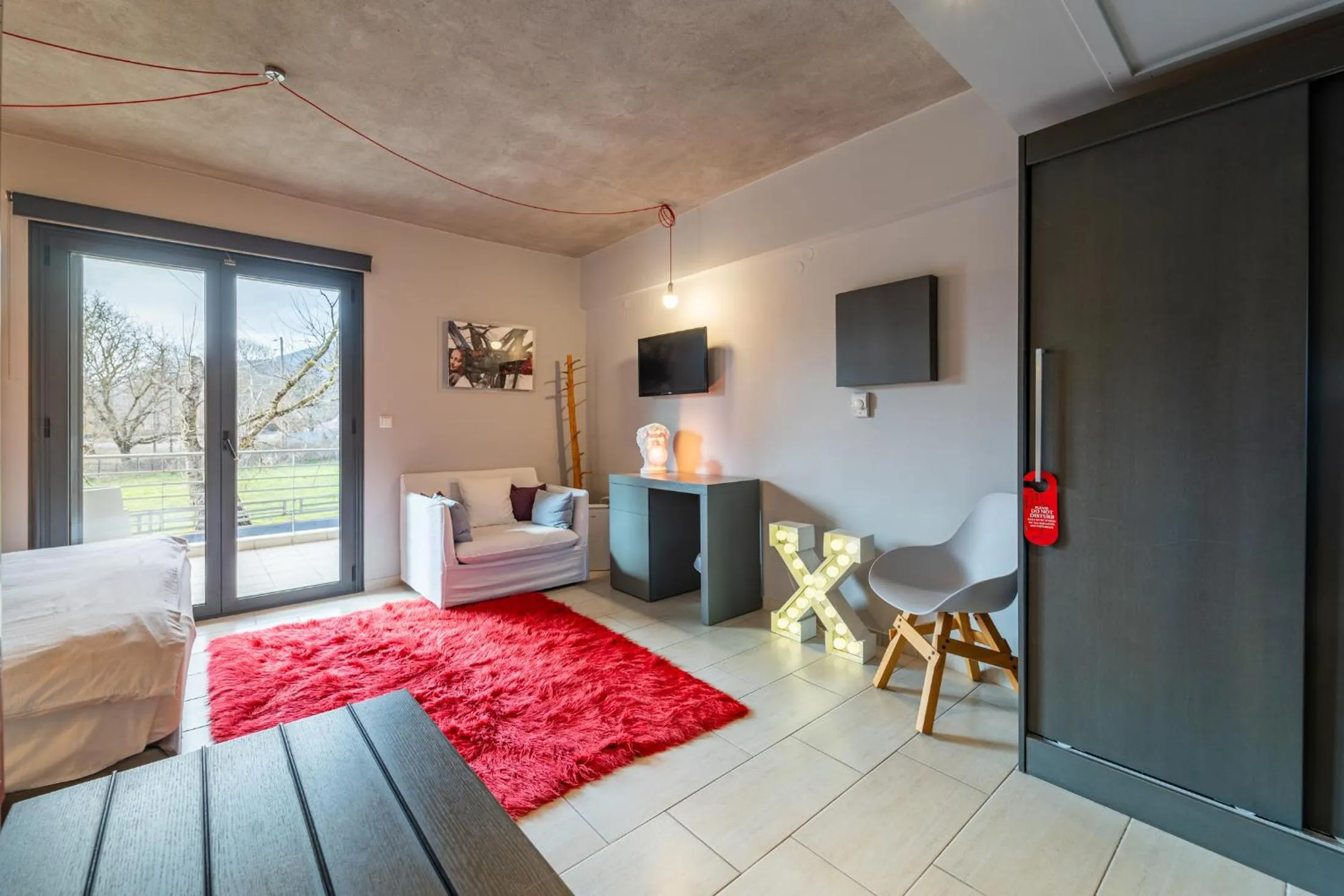 Bed in Oniropetra Boutique Hotel