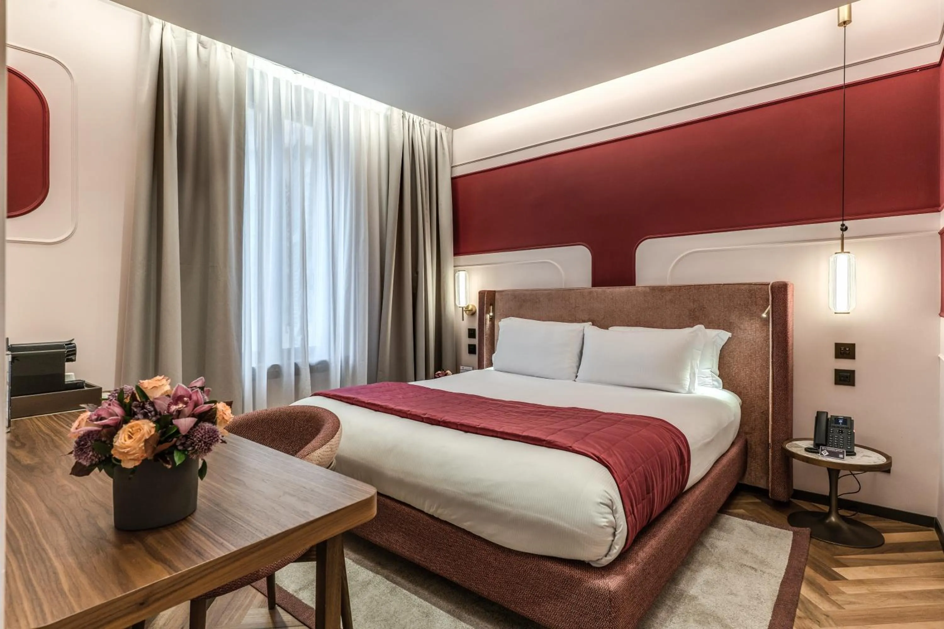 Bedroom, Bed in THE STEPS Hotel - by Eitch Collection